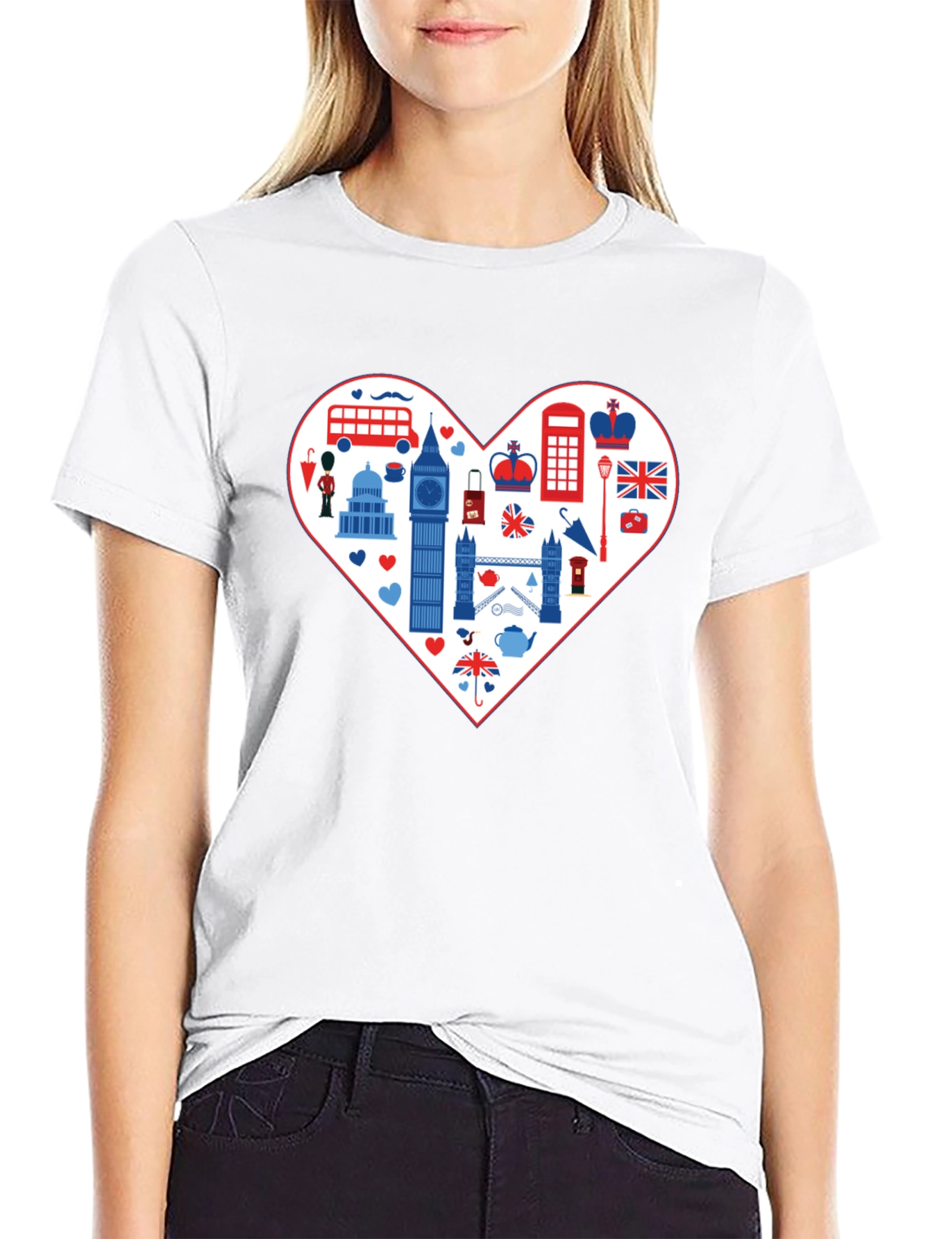 London Love Tee: Heart of Britain Graphic T-Shirt