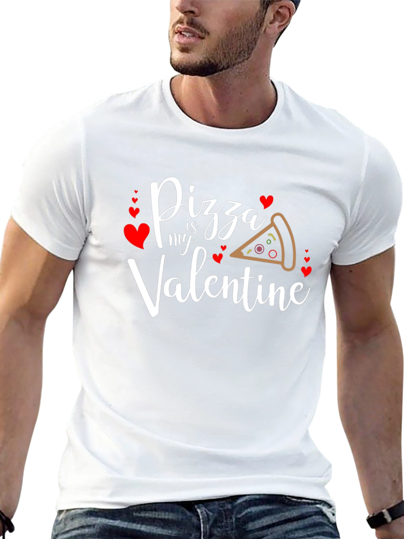 Pizza is My Valentine Graphic T-Shirt