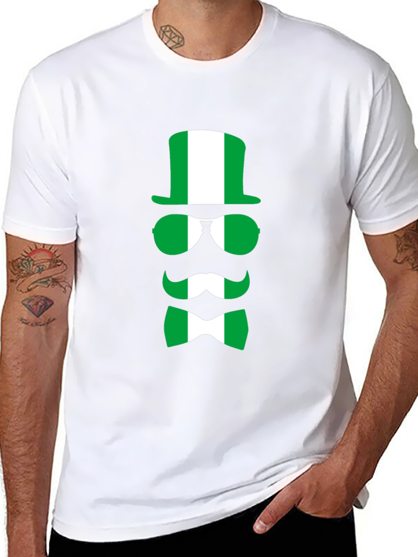 Nigeria Flag Graphic T-Shirt - Novelty Tee