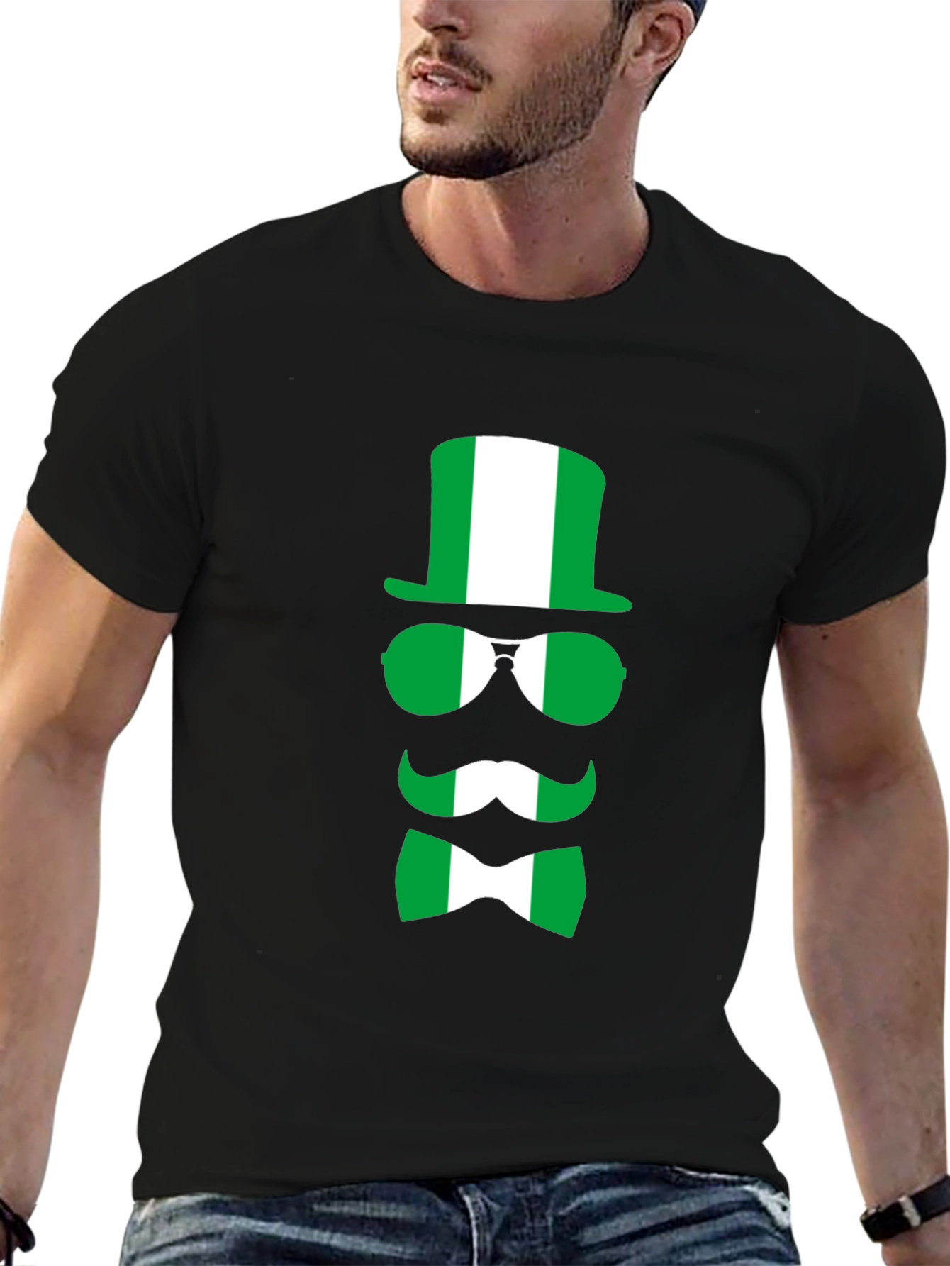 Nigeria Flag Graphic T-Shirt - Novelty Tee