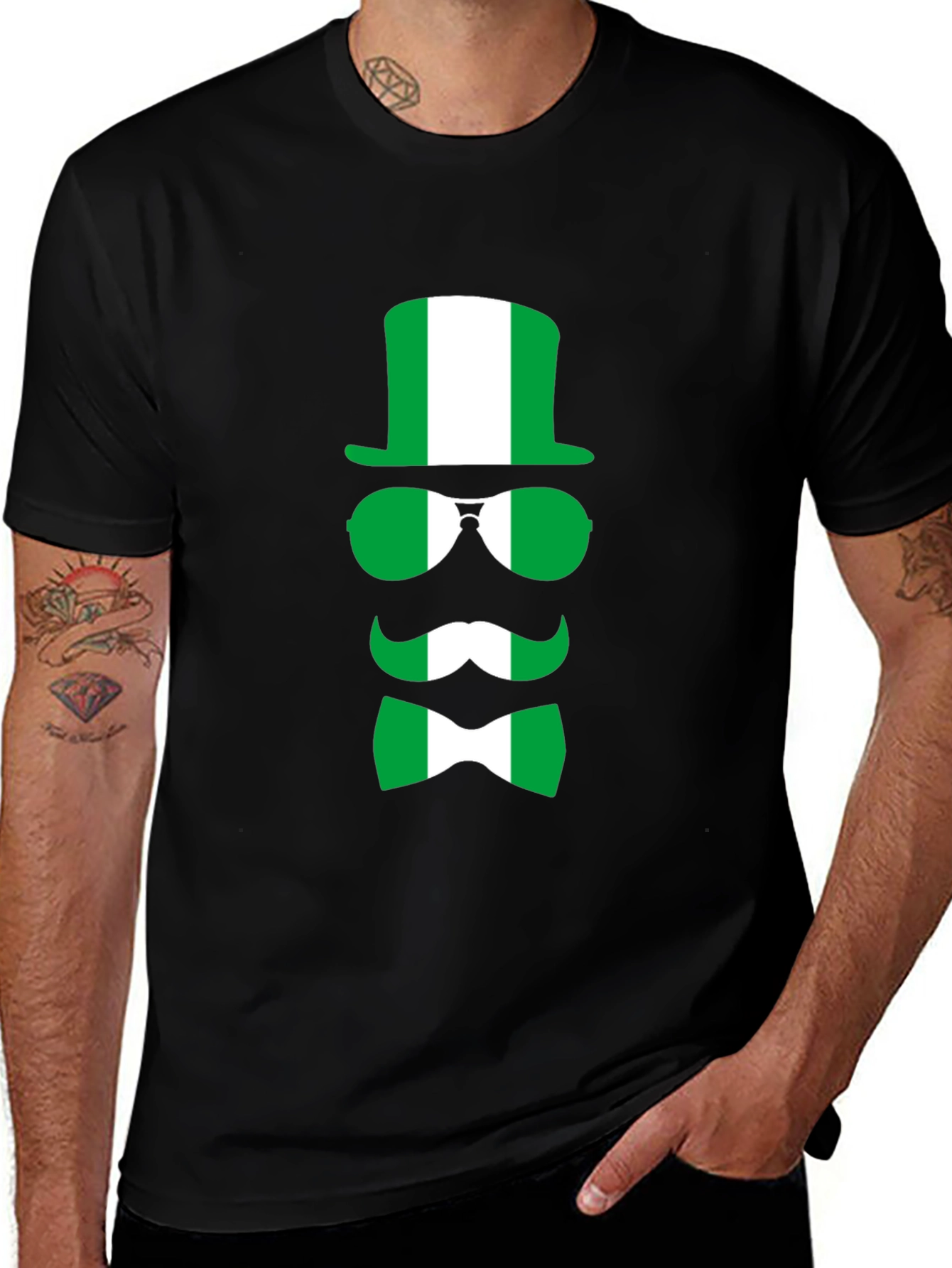 Nigeria Flag Graphic T-Shirt - Novelty Tee