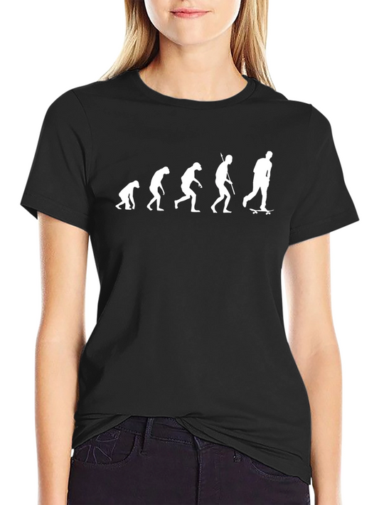 Evolution of Skateboarding T-Shirt - Funny Graphic Tee