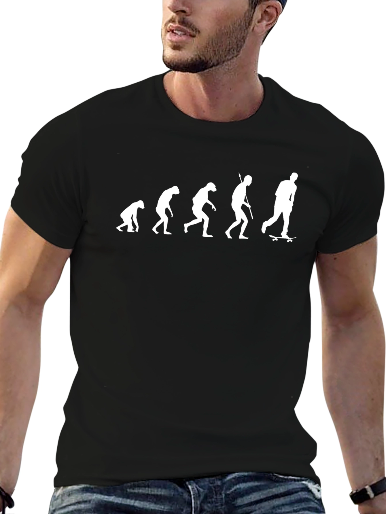 Evolution of Skateboarding T-Shirt - Funny Graphic Tee
