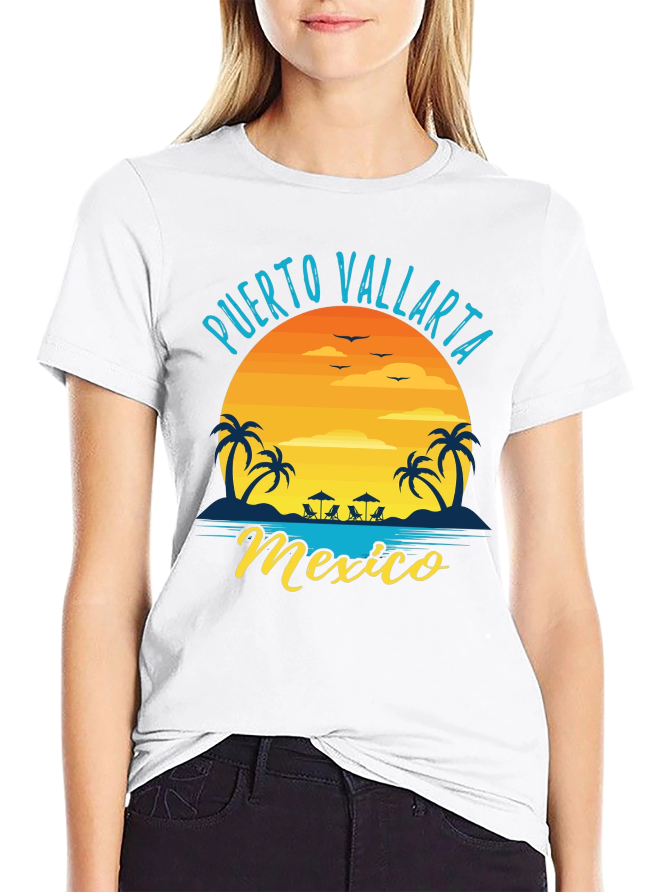 Puerto Vallarta Mexico T-Shirt - Tropical Beach Graphic Tee