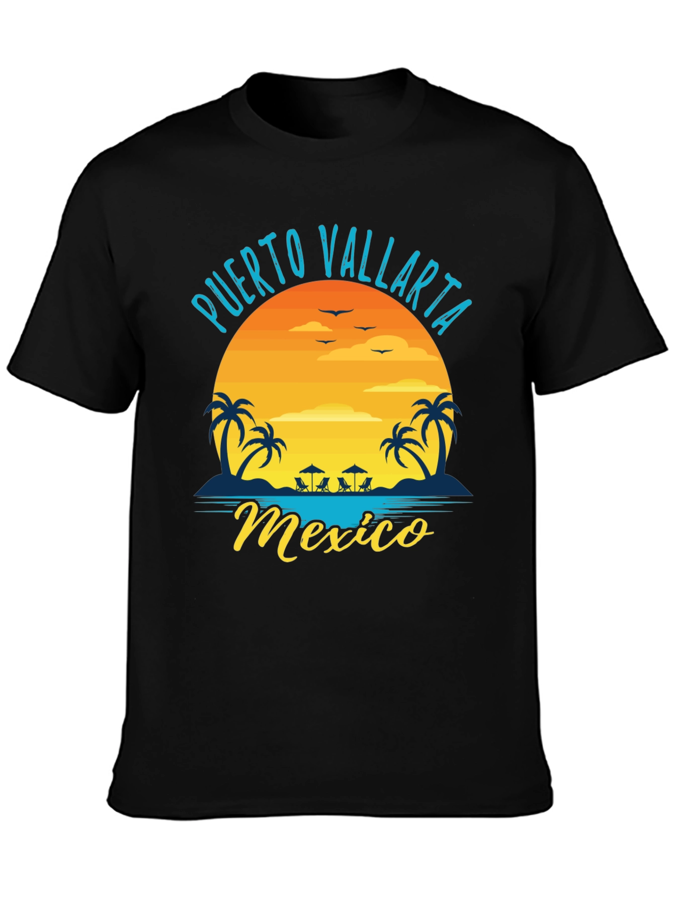 Puerto Vallarta Mexico T-Shirt - Tropical Beach Graphic Tee