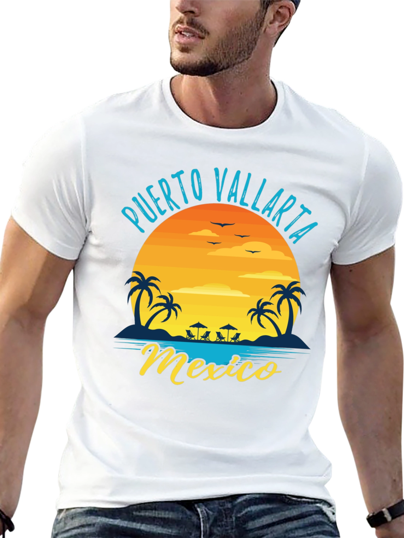 Puerto Vallarta Mexico T-Shirt - Tropical Beach Graphic Tee