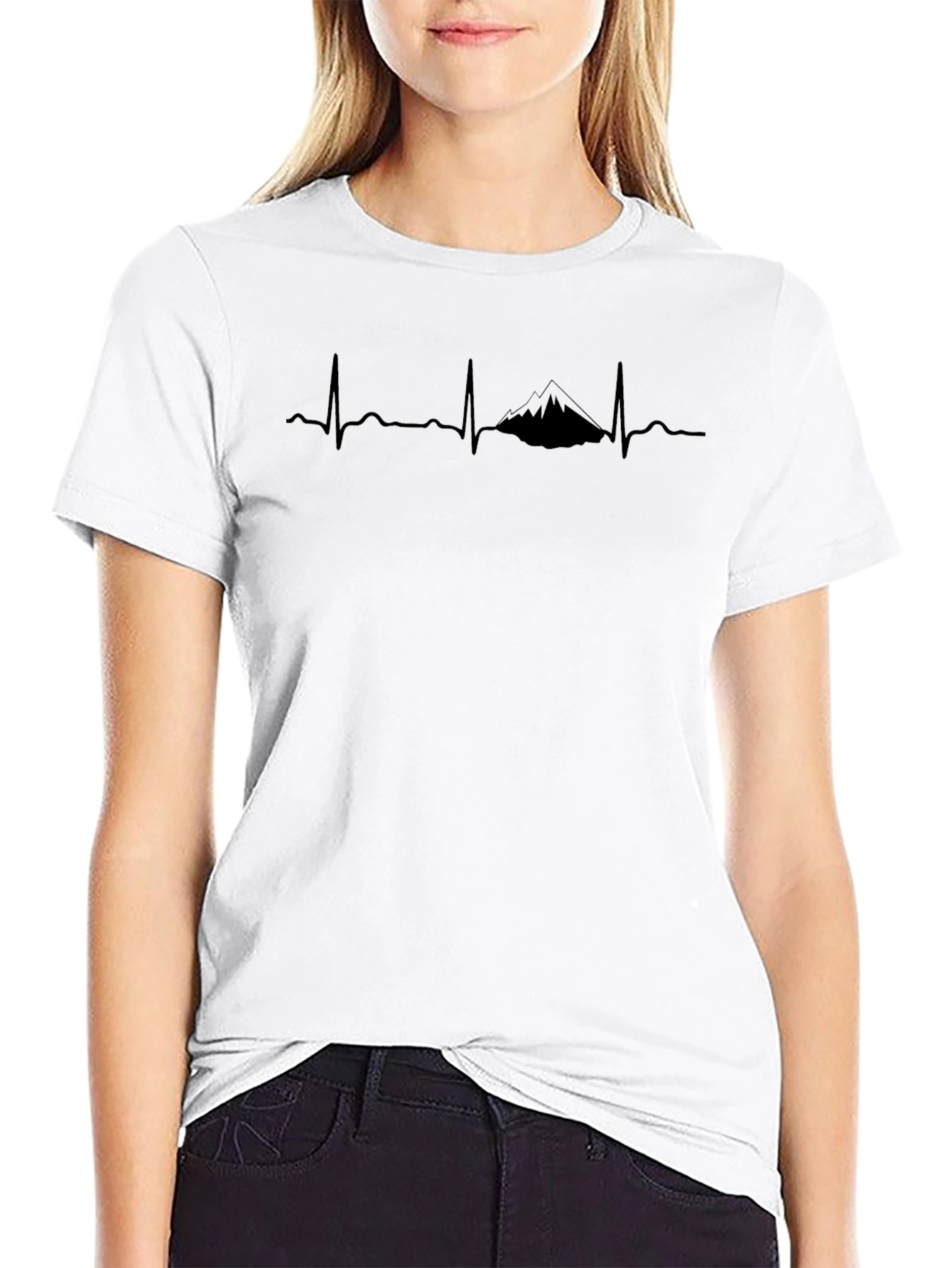 Mountain Heartbeat T-Shirt - Adventure Awaits!