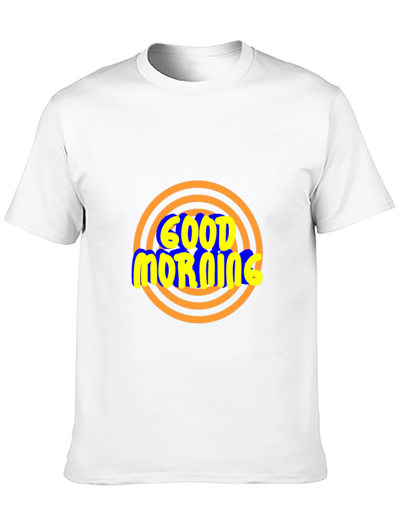 Good Morning Graphic T-Shirt - Stylish Black Tee