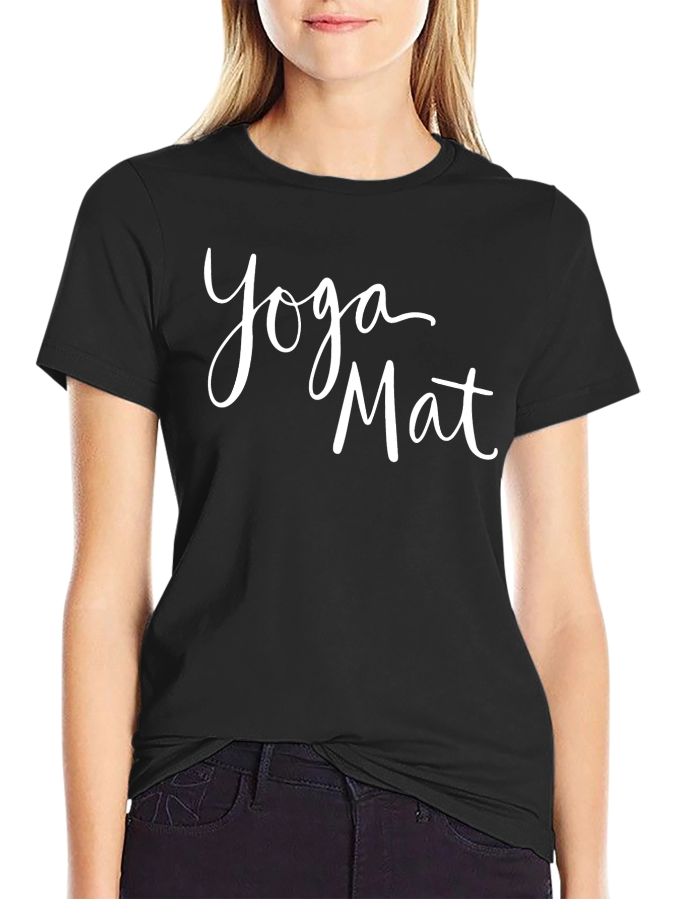Yoga Mat Graphic Tee - Soft Cotton Blend