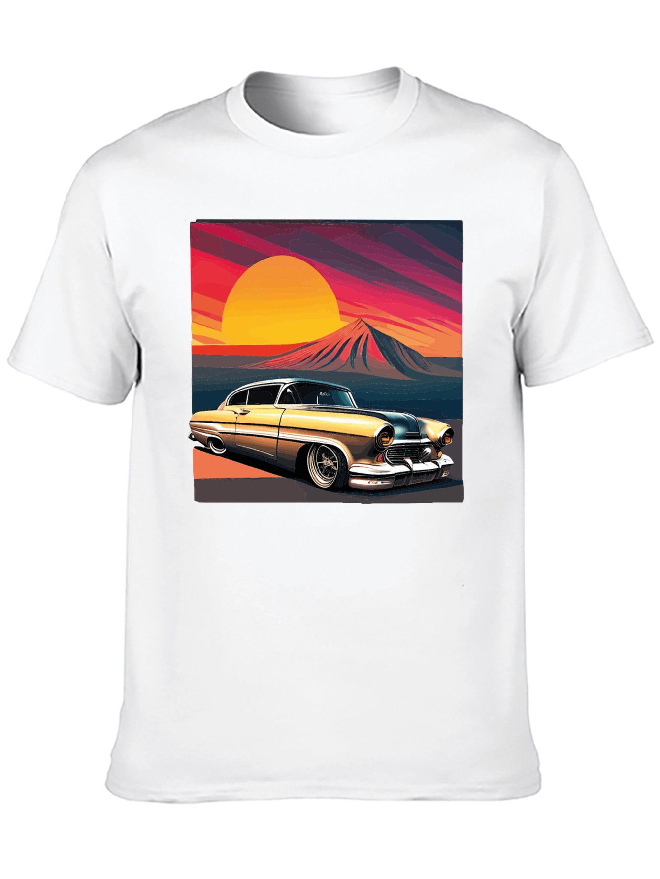 Classic Car Sunset T-Shirt