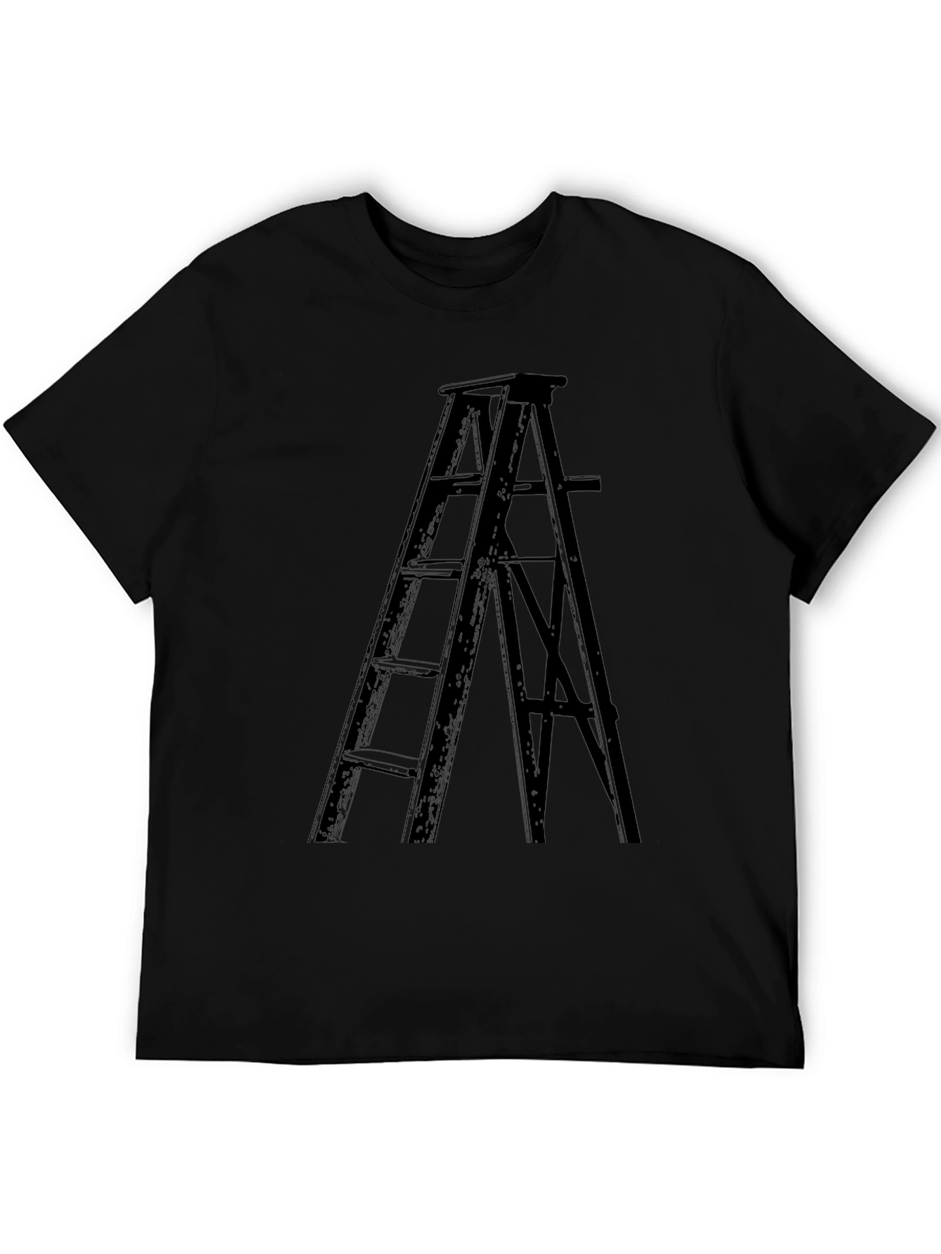 Ladder Graphic Tee - Black Unisex Shirt