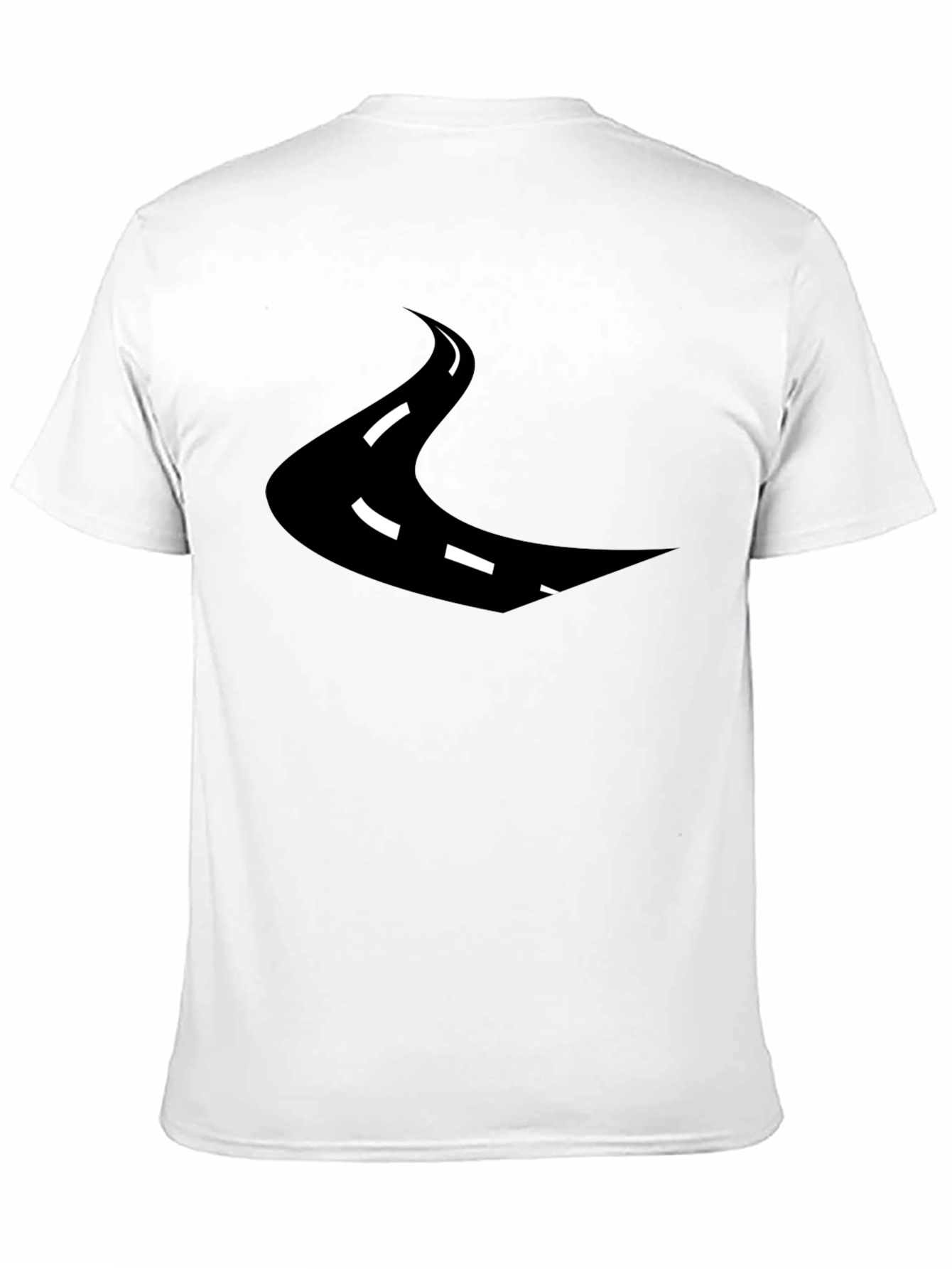 Road Graphic Black T-Shirt - Curve Ahead!