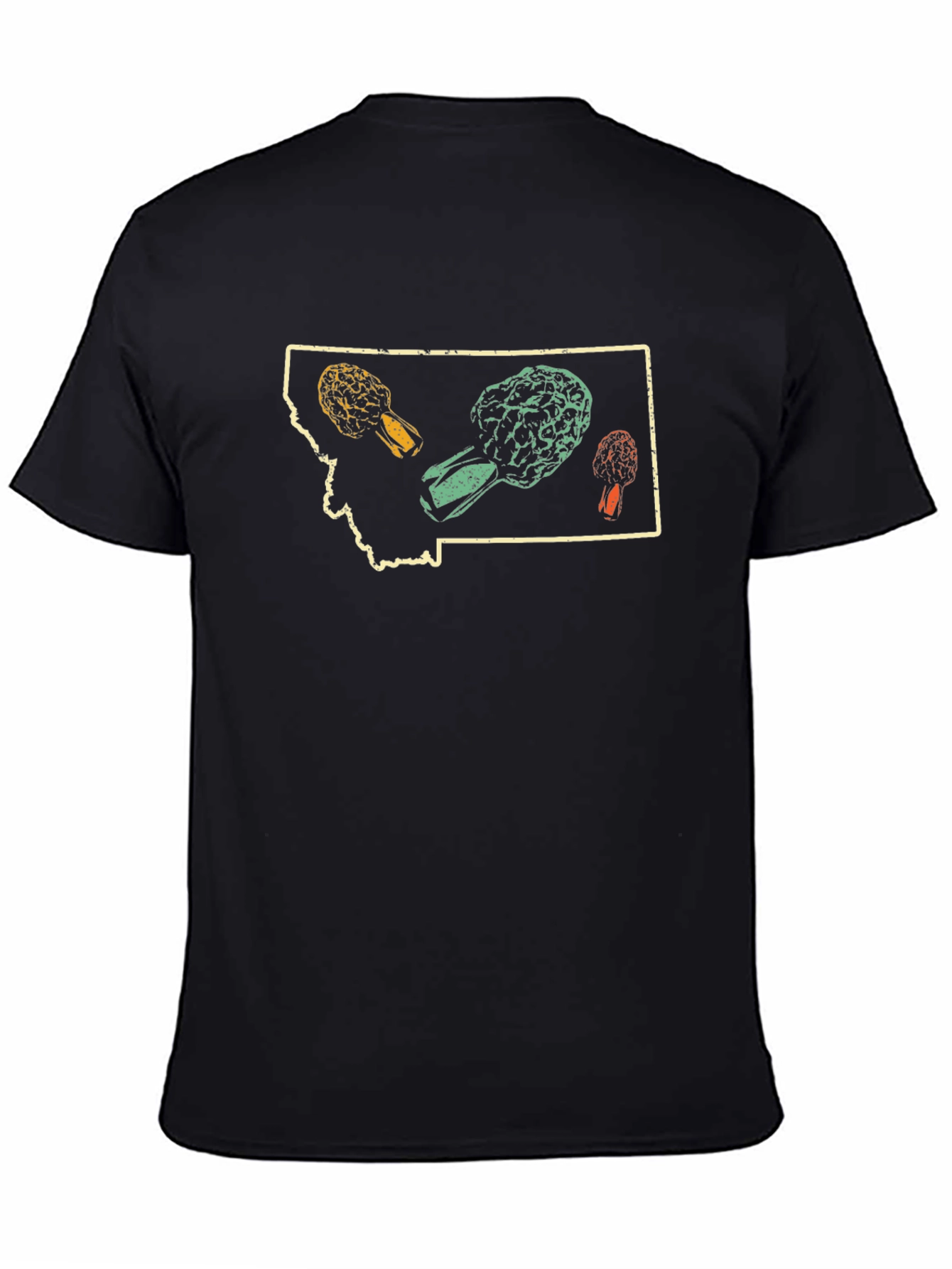 Montana Morel Mushroom Graphic T-Shirt