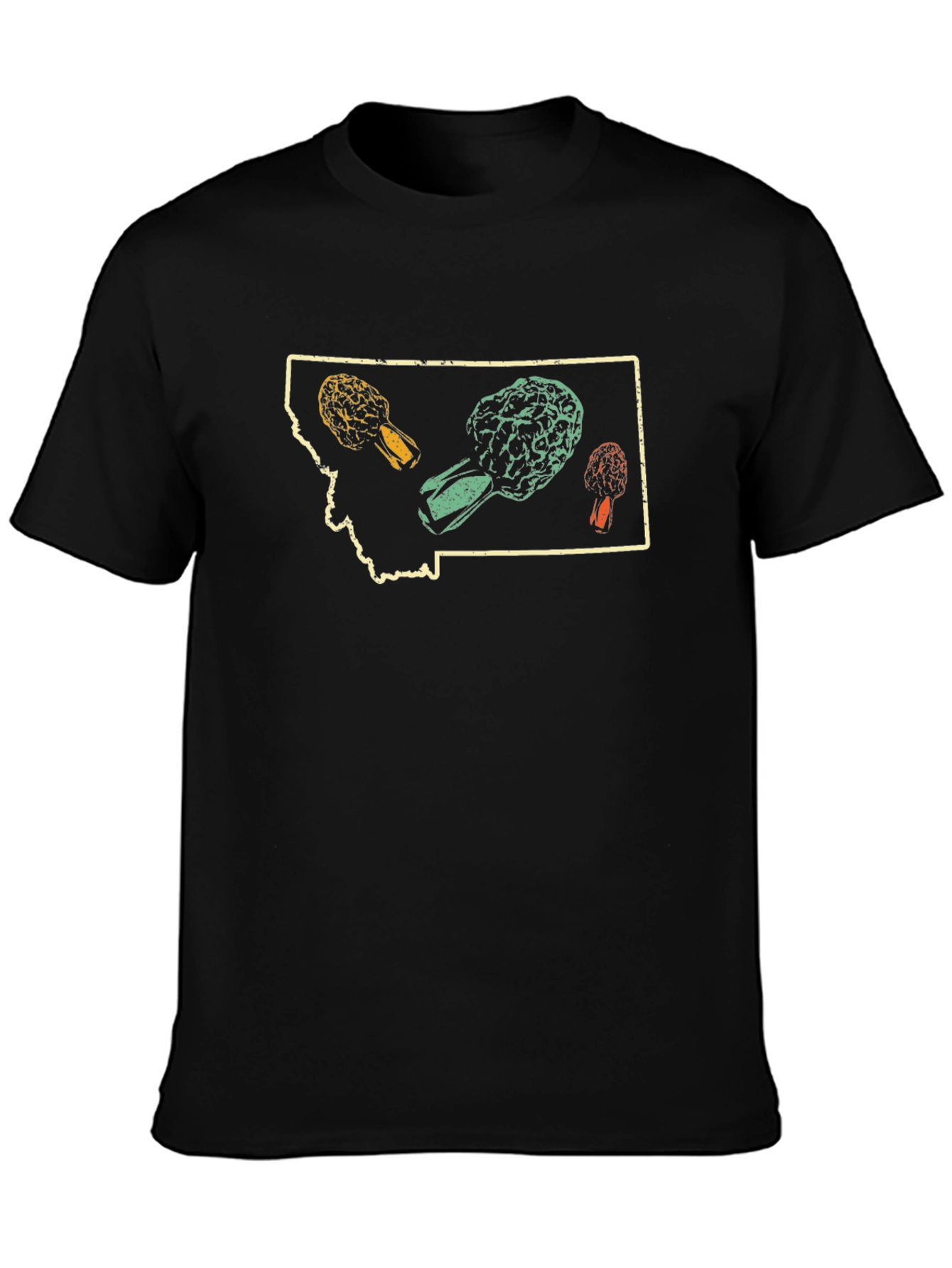Montana Morel Mushroom Graphic T-Shirt