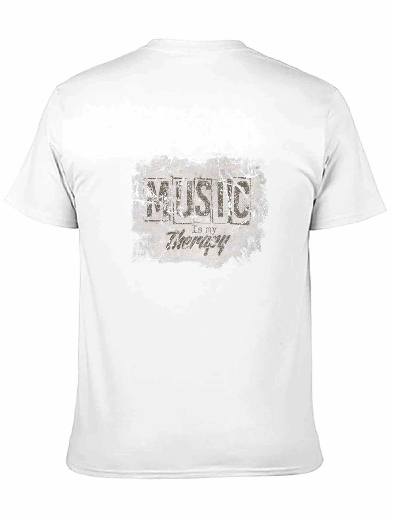 Music Therapy Distressed Graphic T-Shirt