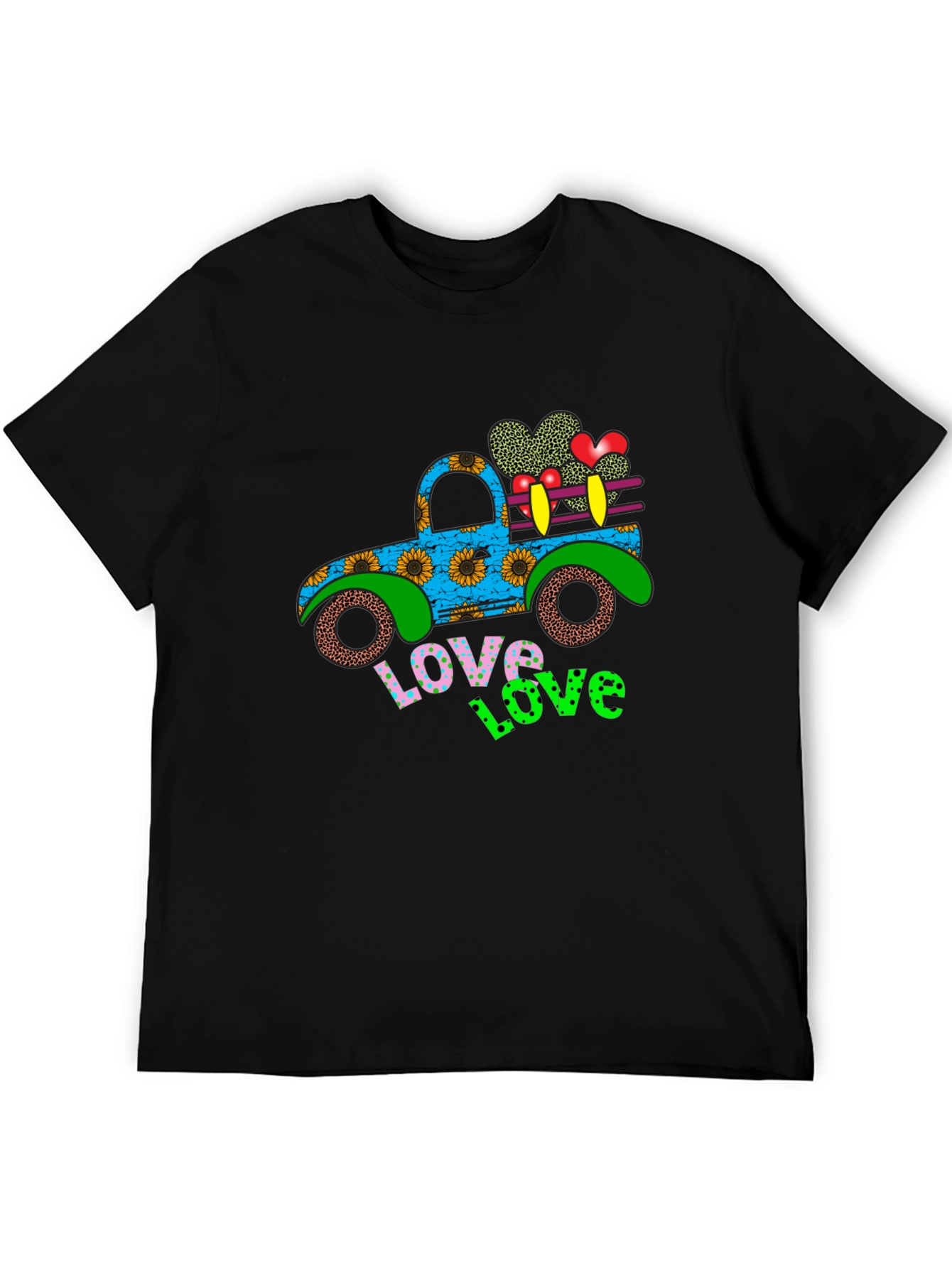 Love Truck Graphic Tee - Black