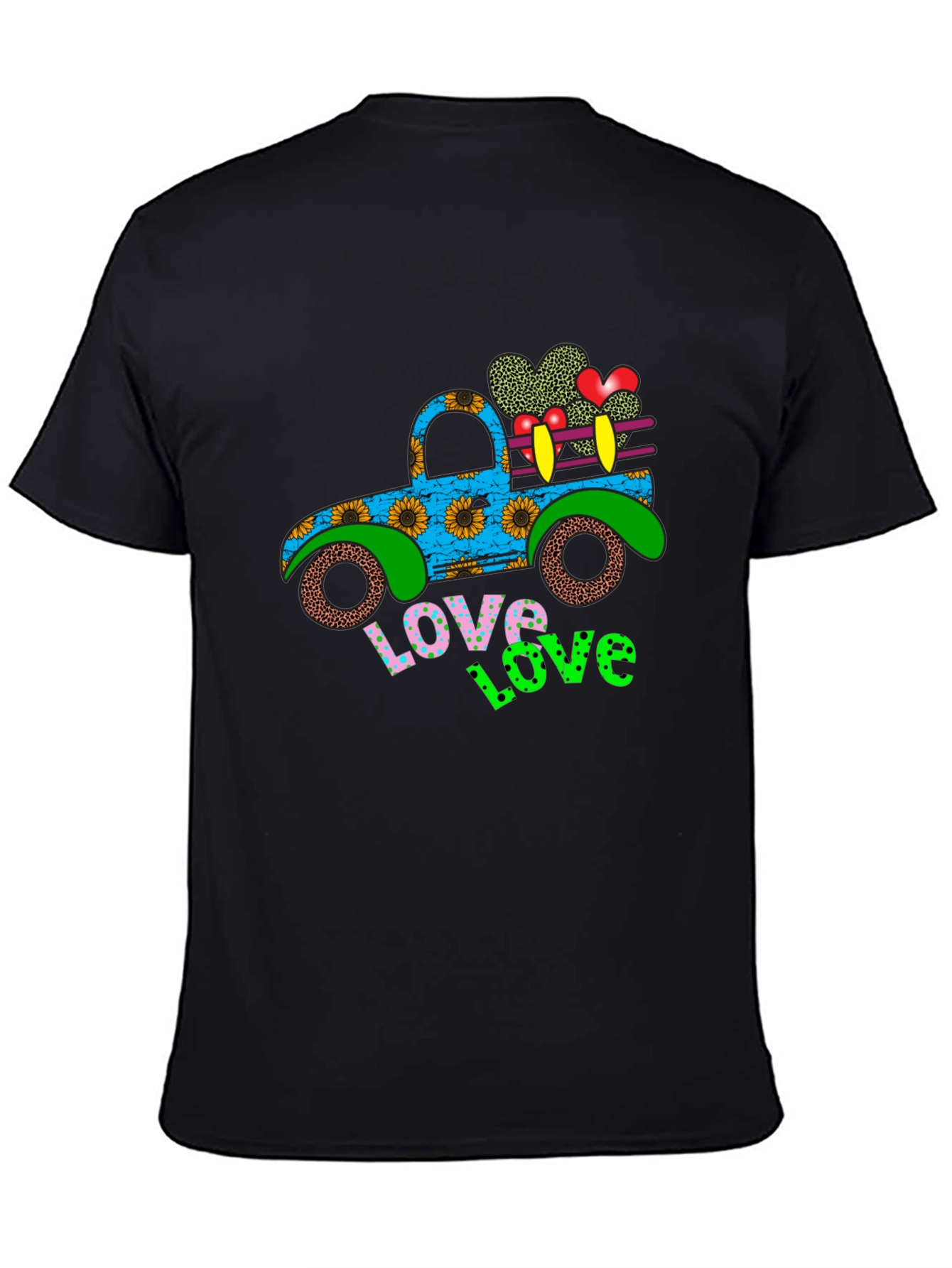 Love Truck Graphic Tee - Black