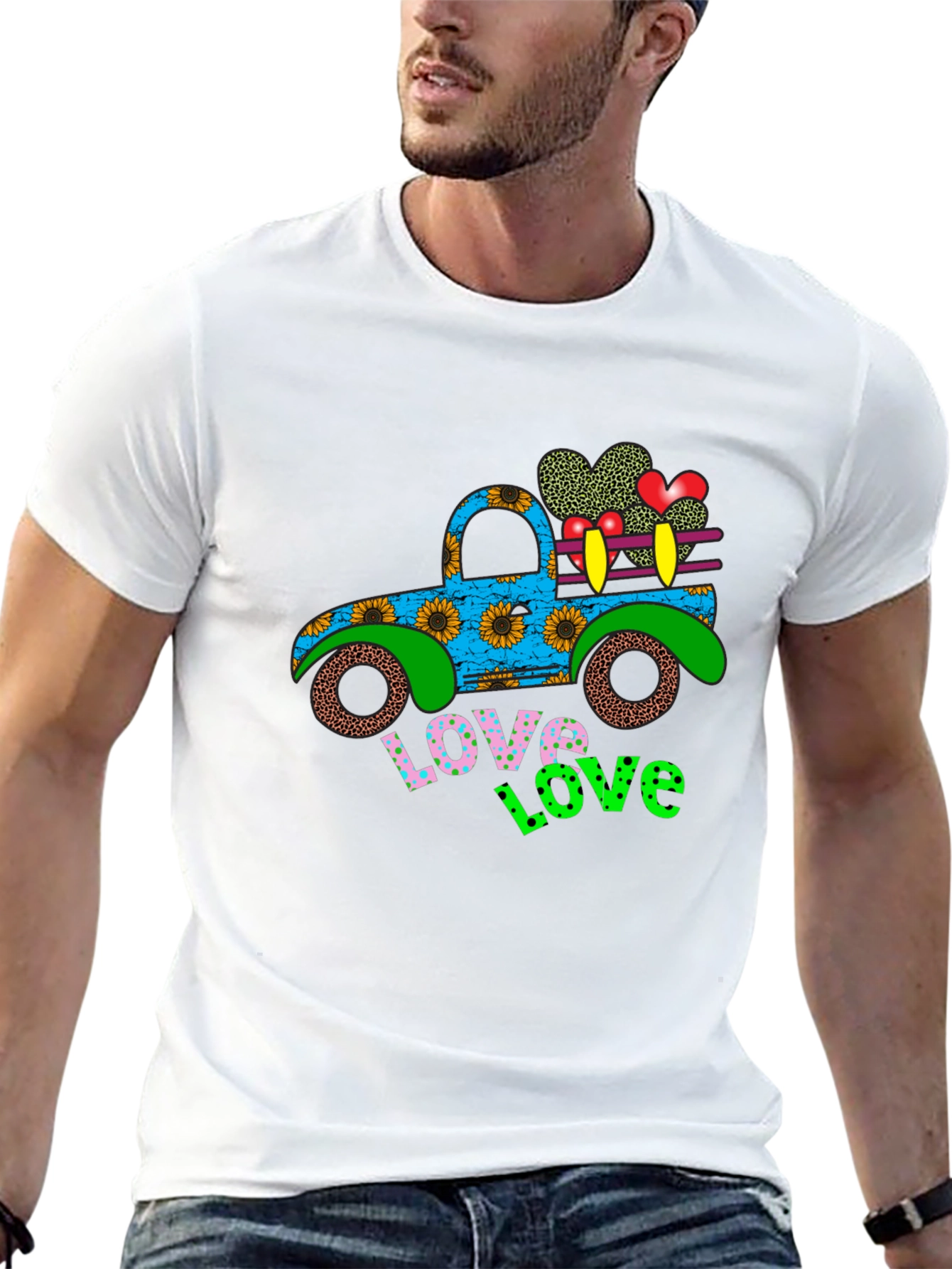 Love Truck Graphic Tee - Black