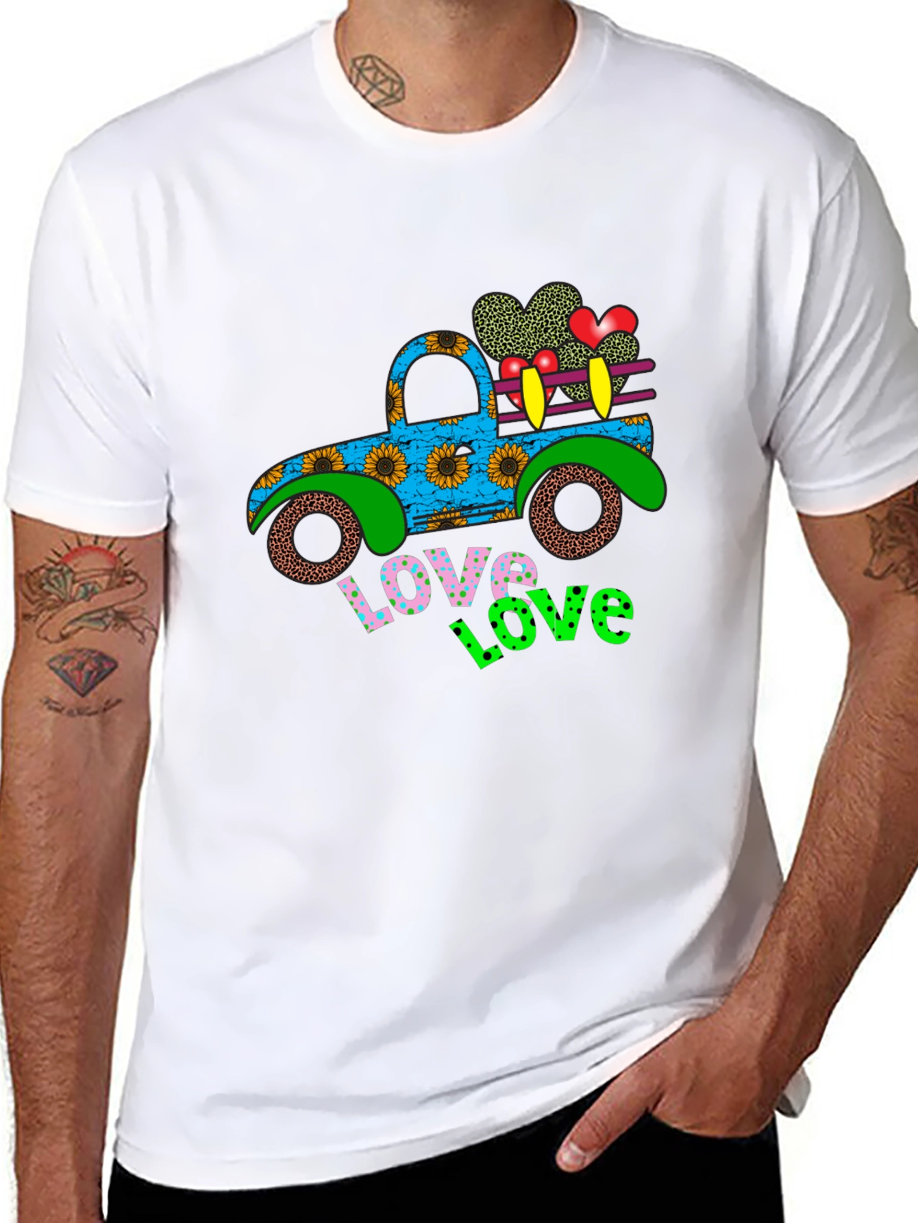 Love Truck Graphic Tee - Black