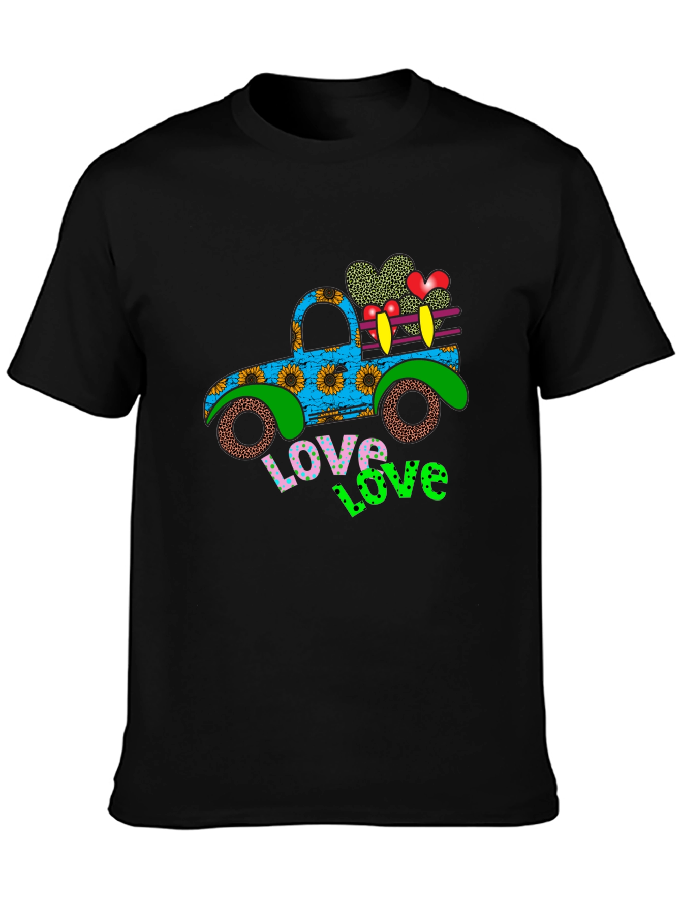Love Truck Graphic Tee - Black