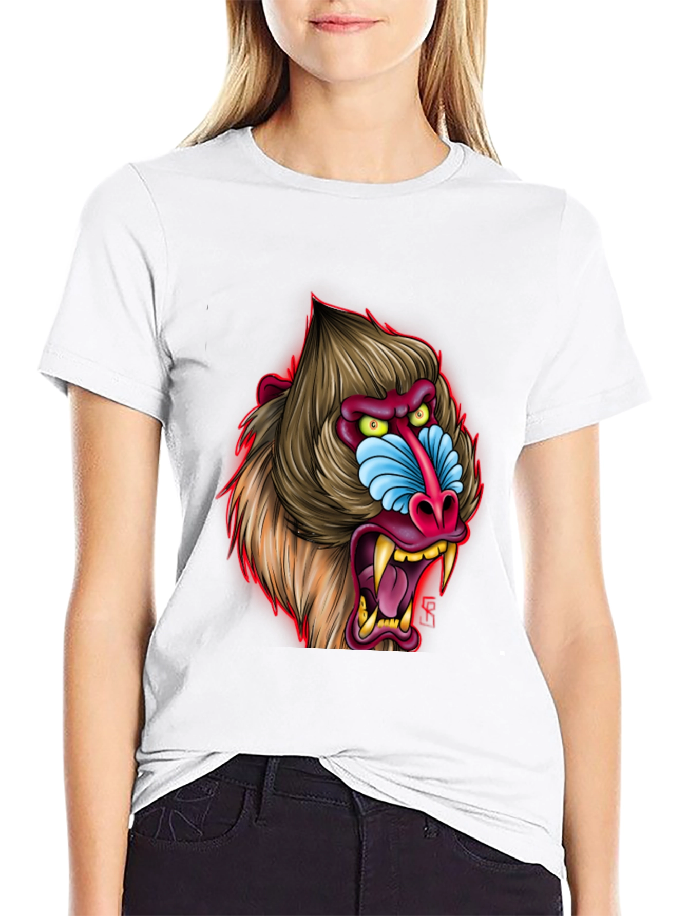 Mandrill Graphic Tee - Bold Primate Design