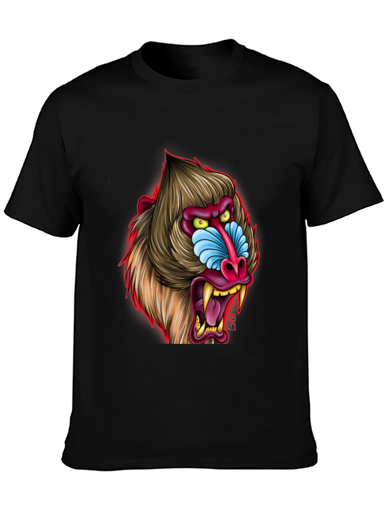 Mandrill Graphic Tee - Bold Primate Design