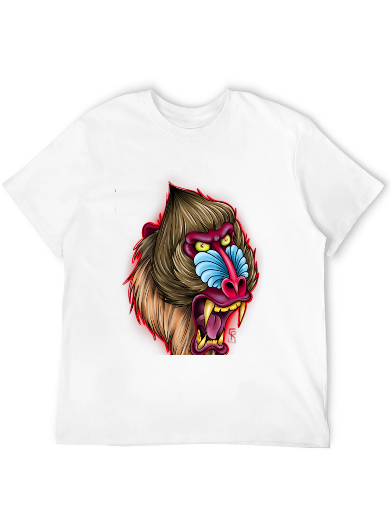 Mandrill Graphic Tee - Bold Primate Design