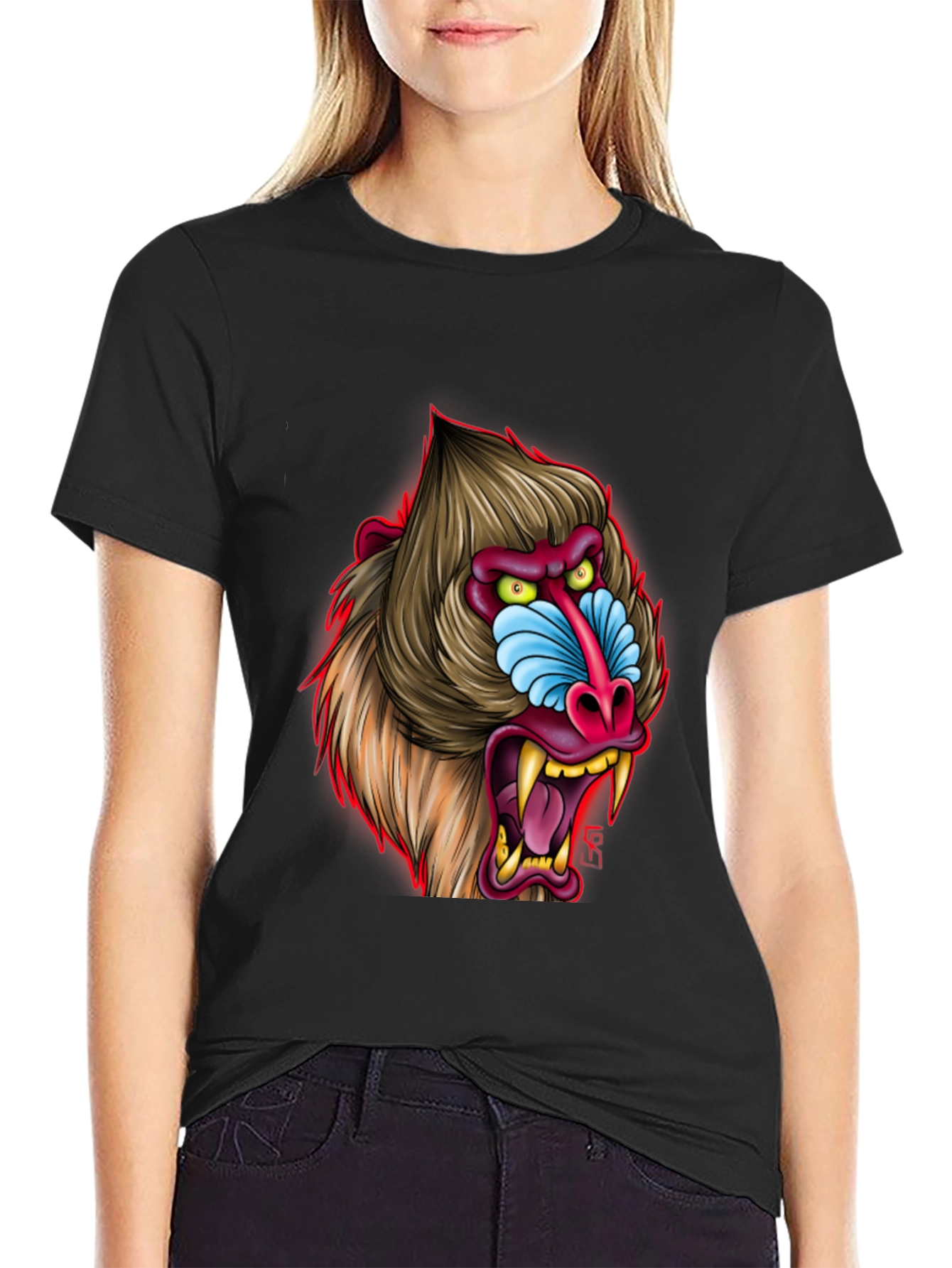 Mandrill Graphic Tee - Bold Primate Design