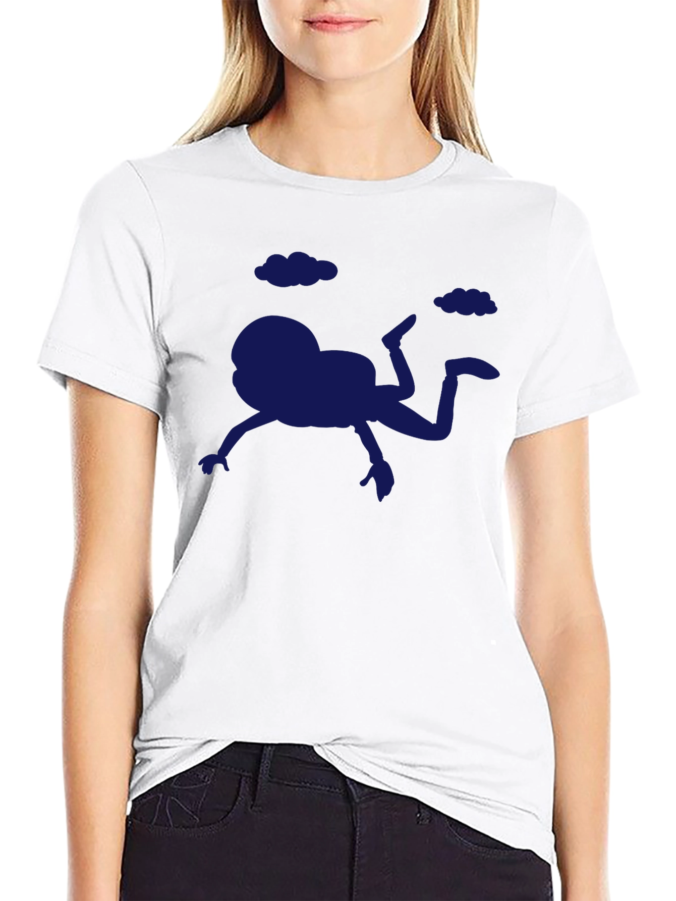 Funny Frog Falling T-Shirt - Quirky Graphic Tee