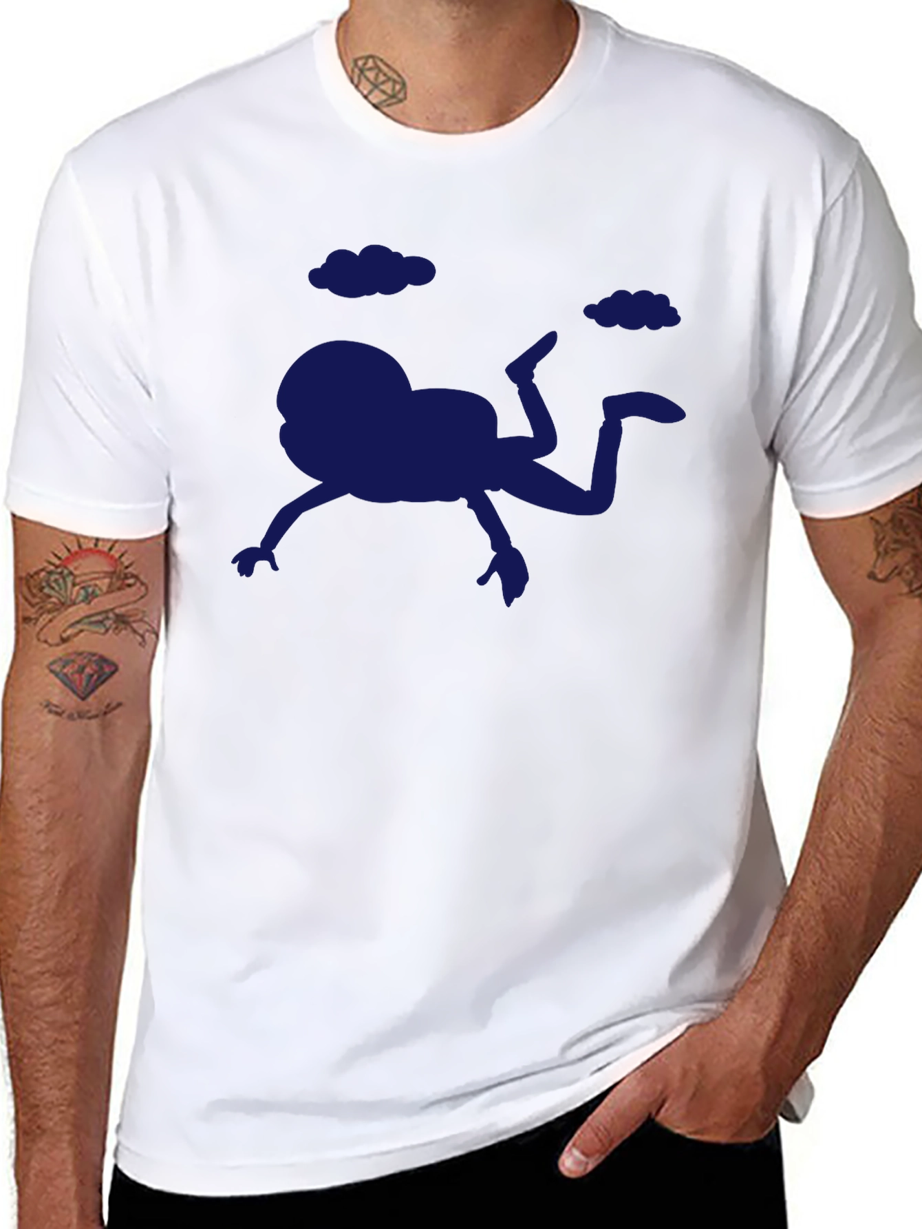 Funny Frog Falling T-Shirt - Quirky Graphic Tee