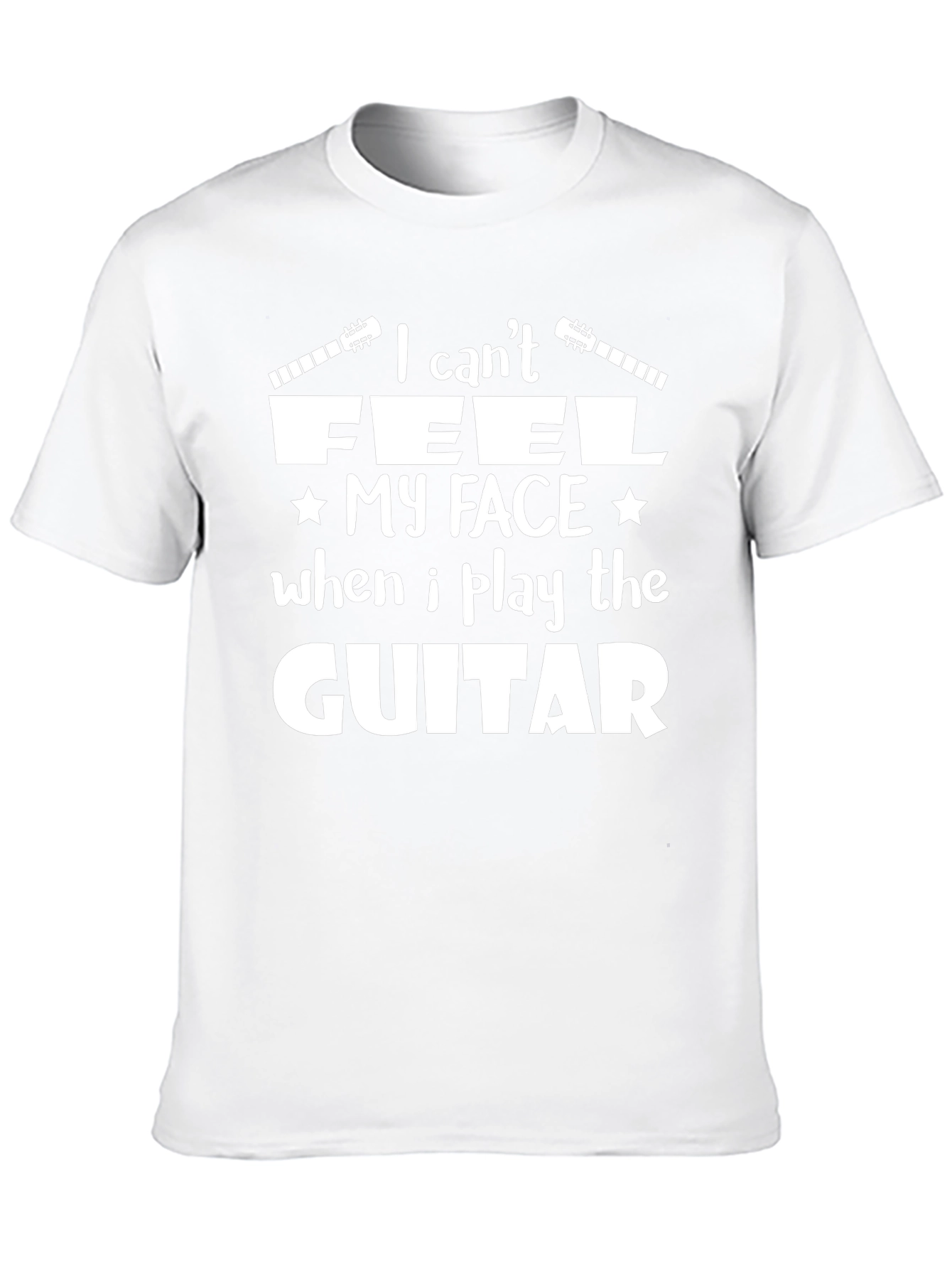 I Cant Feel My Face Guitar T-Shirt