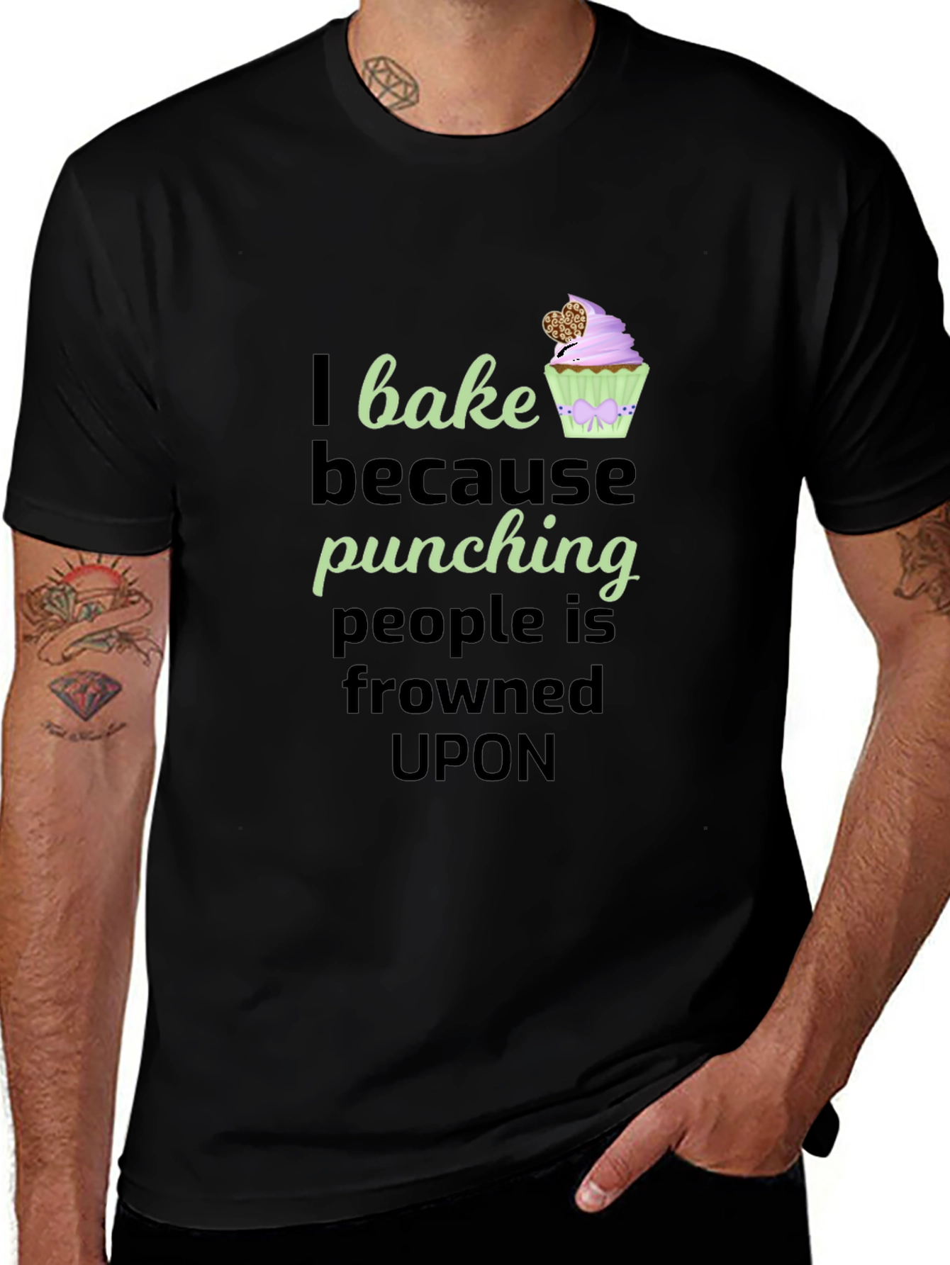 I Bake Because Punching T-Shirt