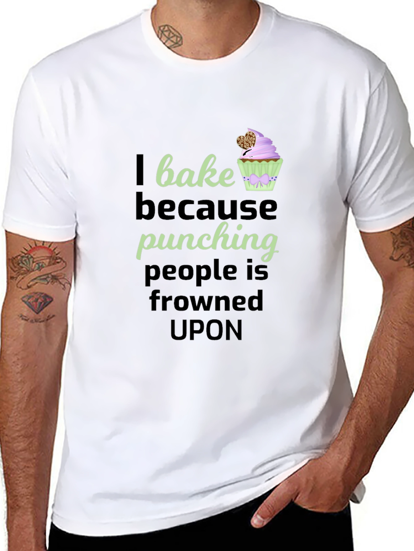 I Bake Because Punching T-Shirt