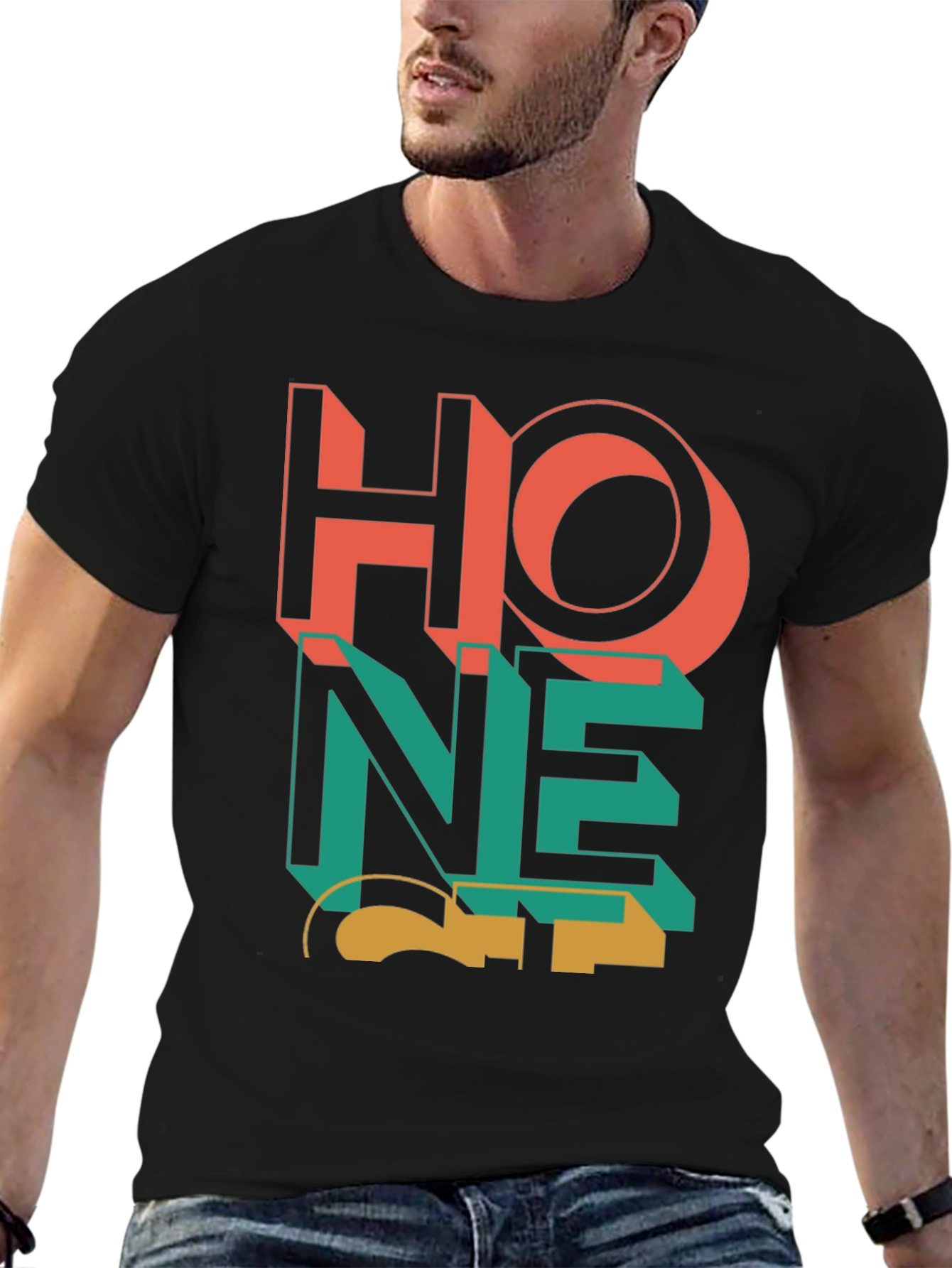 Modern Graphic Tee - Abstract Design