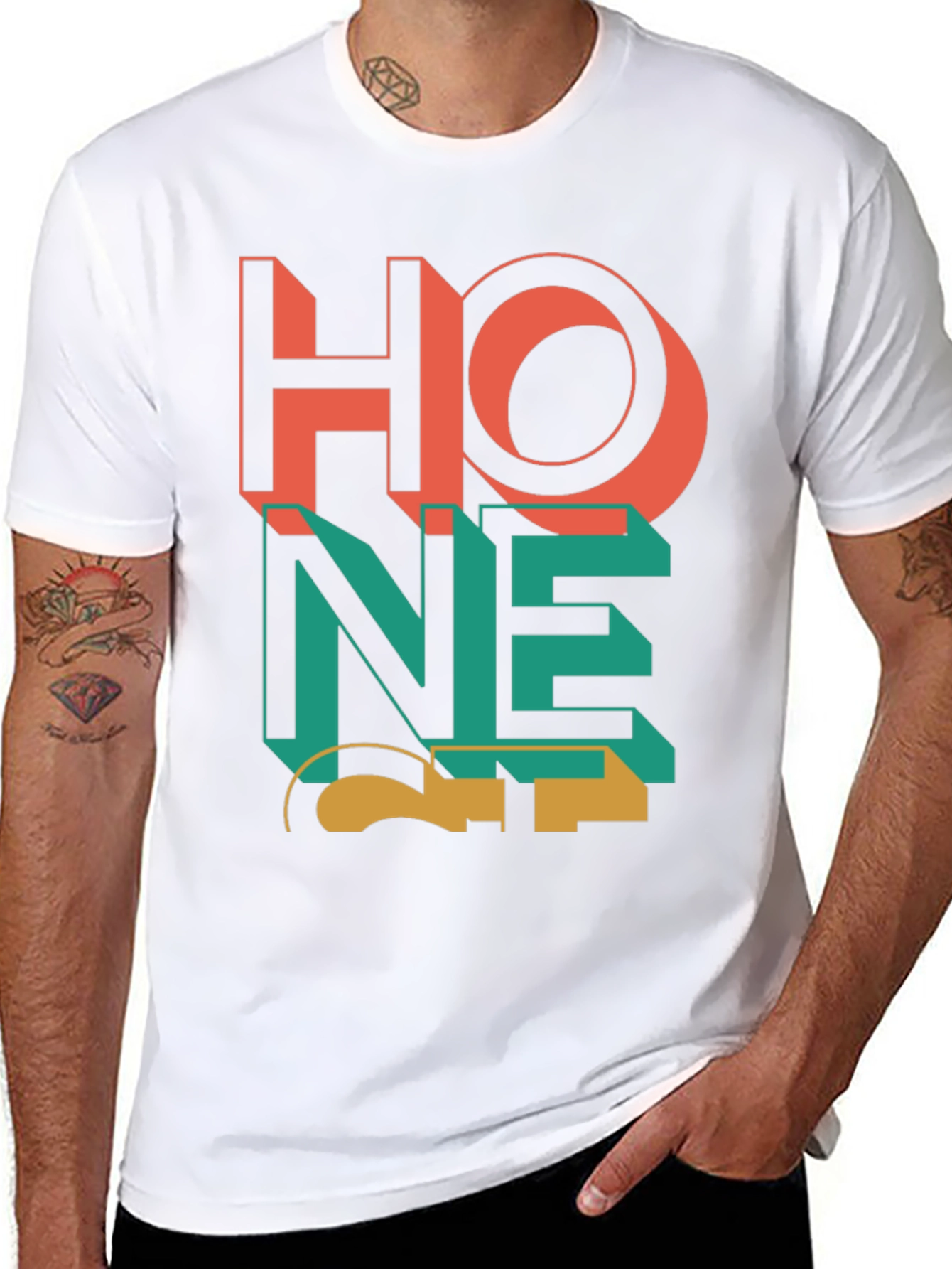 Modern Graphic Tee - Abstract Design