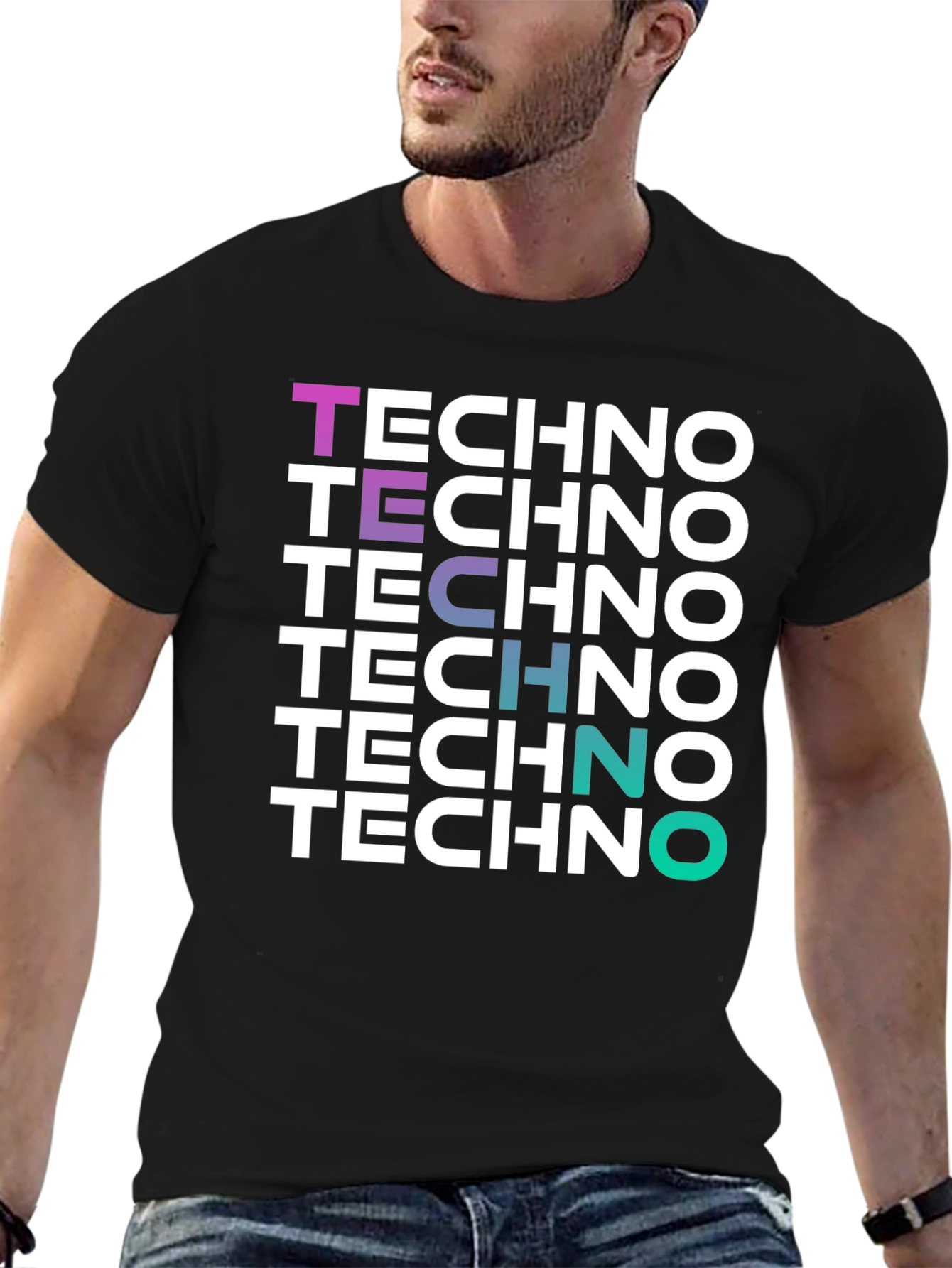 Techno Graphic Tee - Stylish Music Lovers T-Shirt