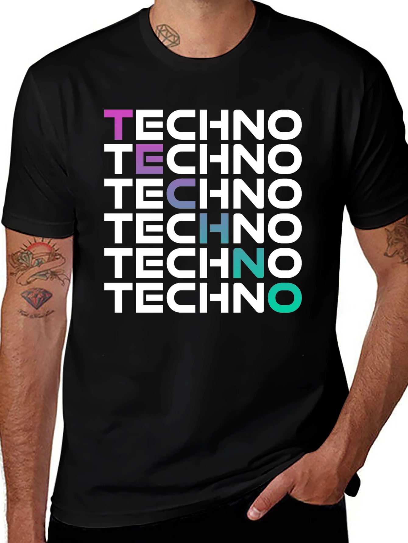 Techno Graphic Tee - Stylish Music Lovers T-Shirt