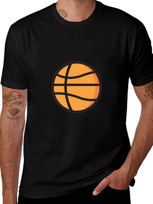 Black Basketball Graphic Tee - Casual Style
