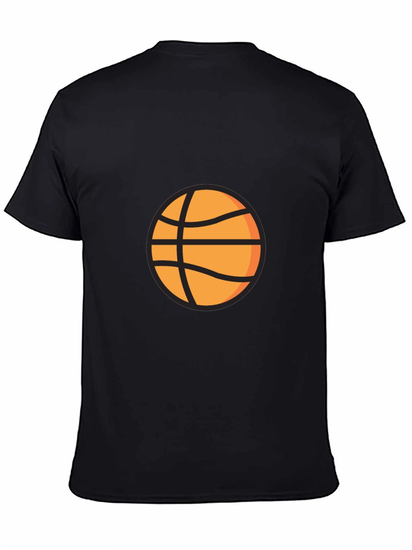 Black Basketball Graphic Tee - Casual Style
