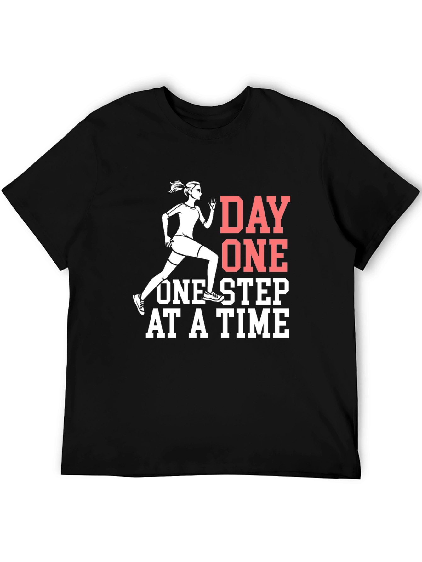 Day One Running T-Shirt - Motivational Workout Tee