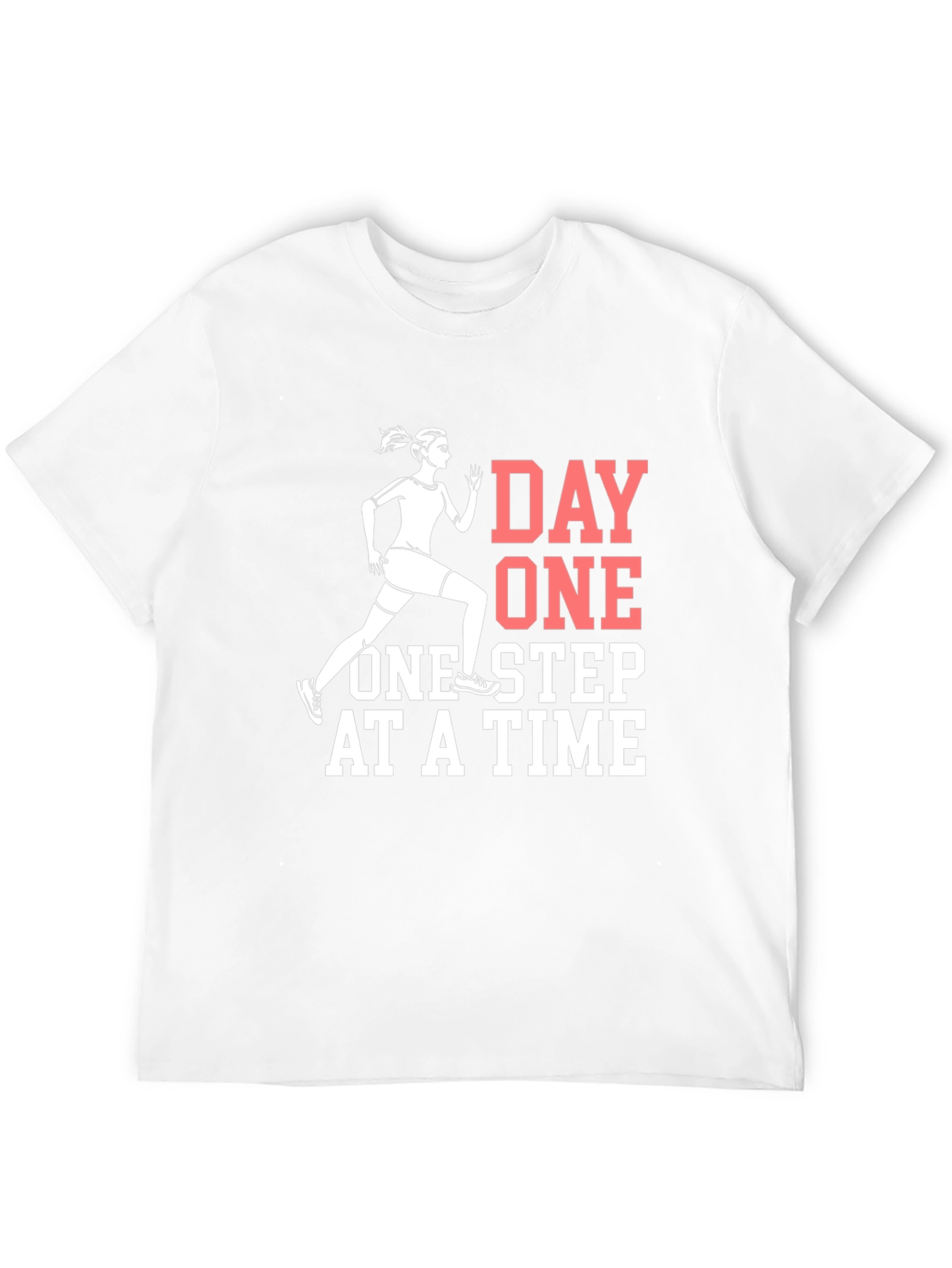 Day One Running T-Shirt - Motivational Workout Tee