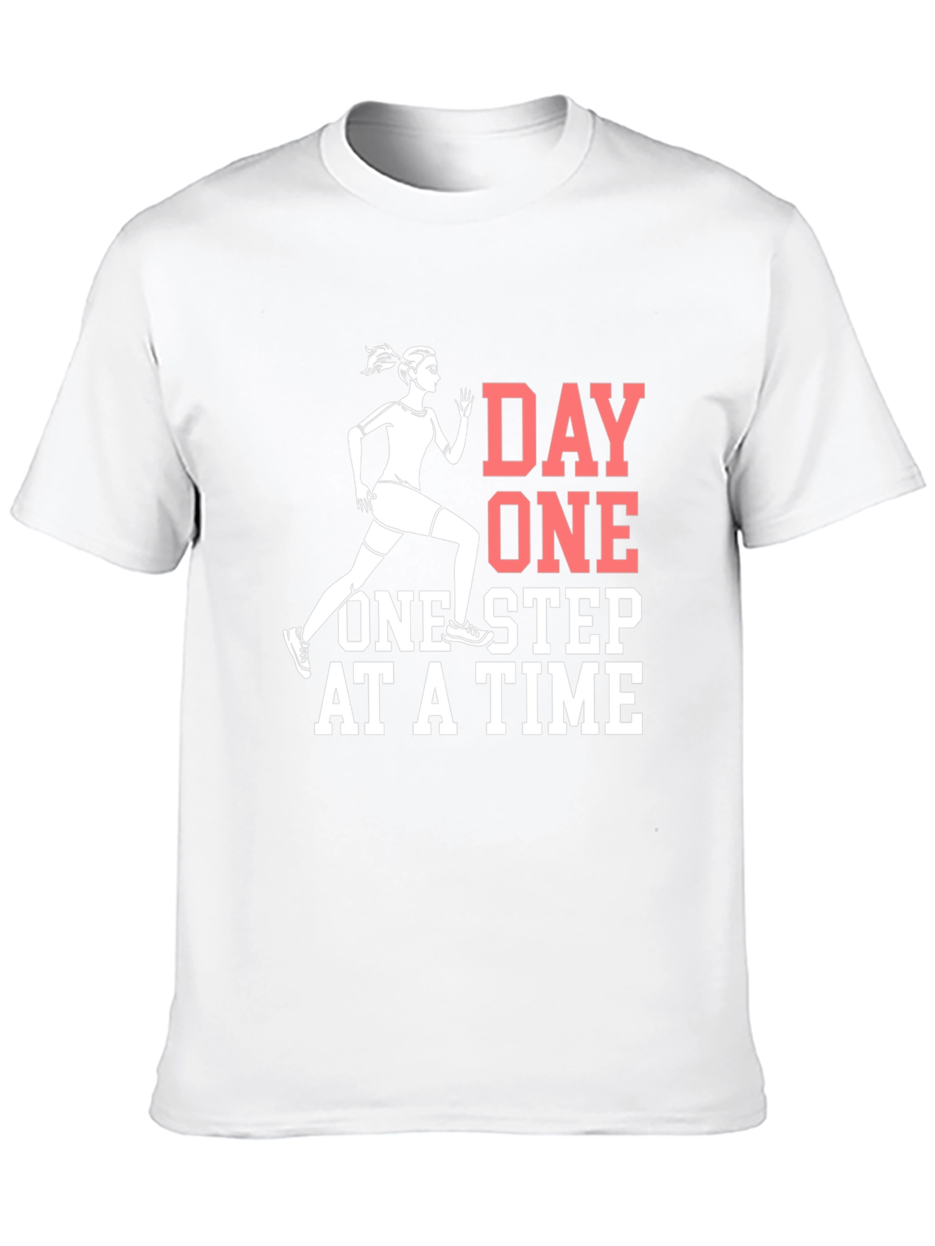 Day One Running T-Shirt - Motivational Workout Tee