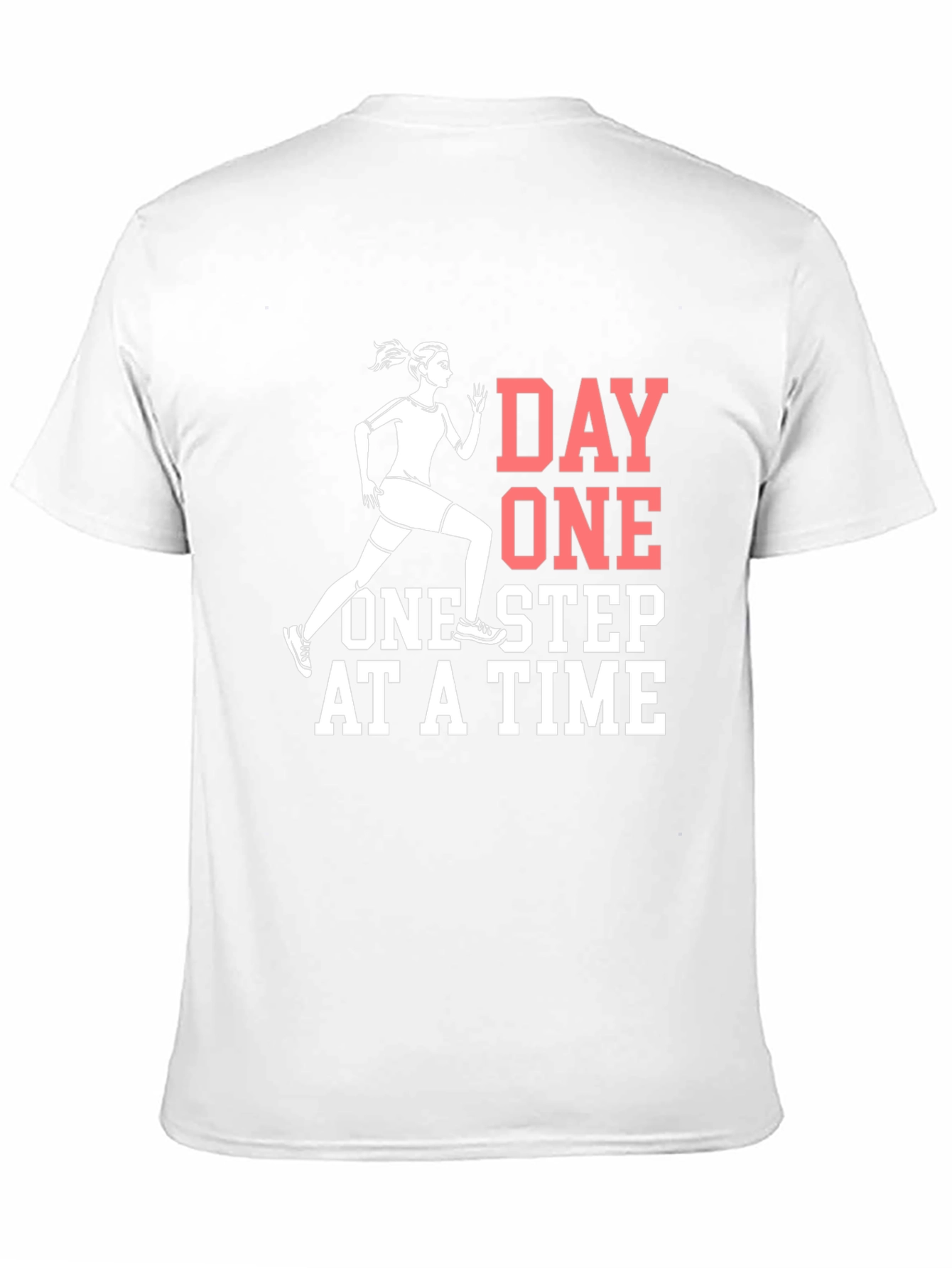 Day One Running T-Shirt - Motivational Workout Tee