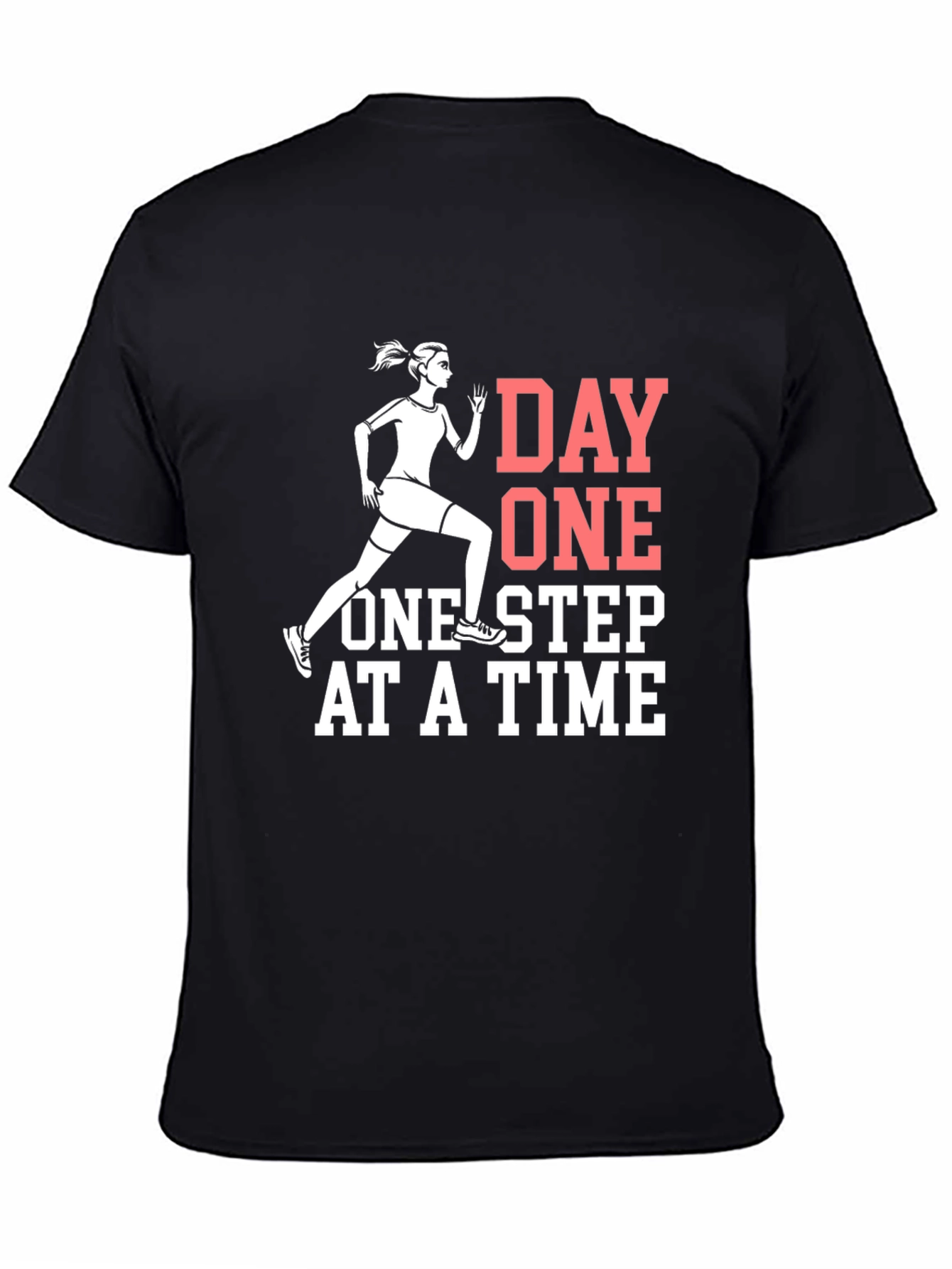 Day One Running T-Shirt - Motivational Workout Tee