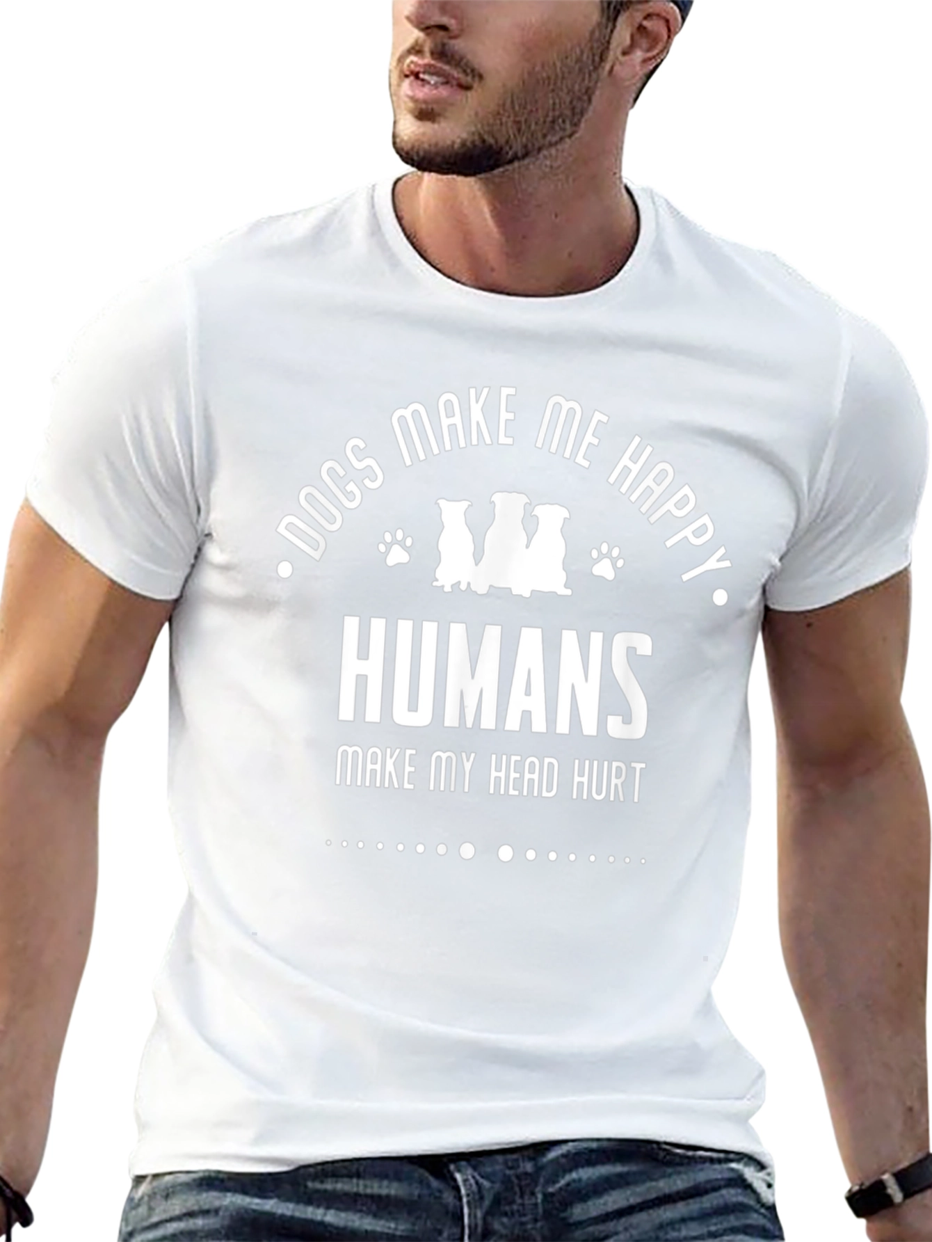 Dogs Make Me Happy T-Shirt