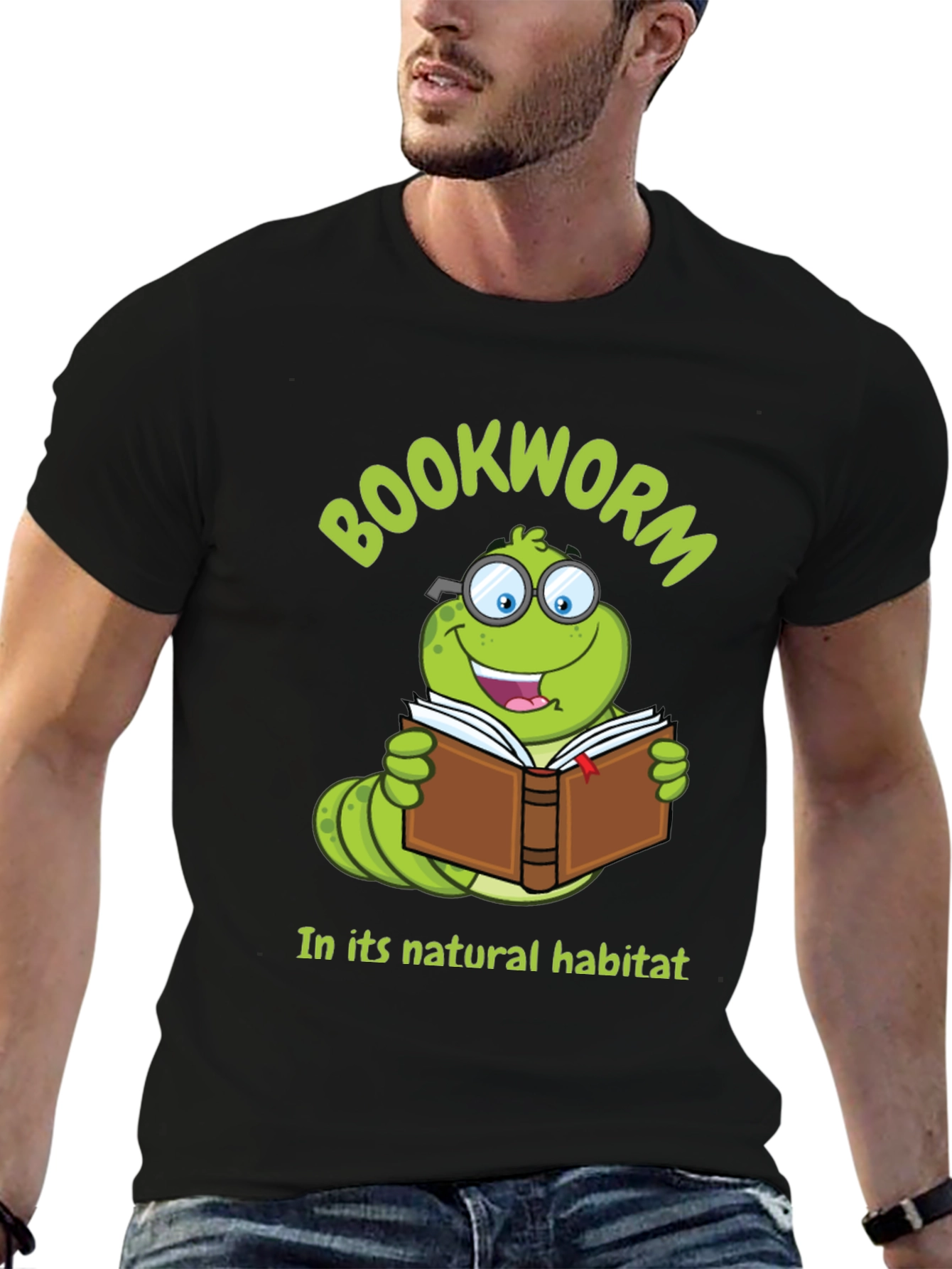 Bookworm T-Shirt - Natural Habitat Reader Tee