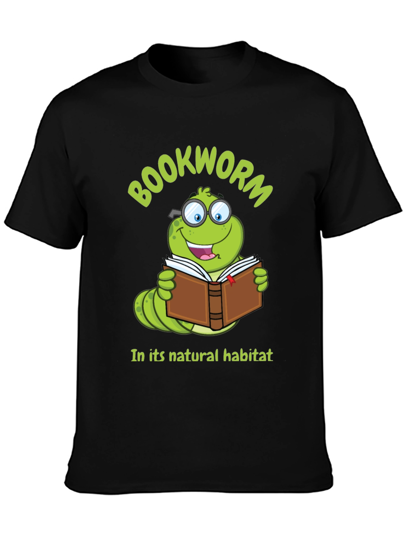 Bookworm T-Shirt - Natural Habitat Reader Tee