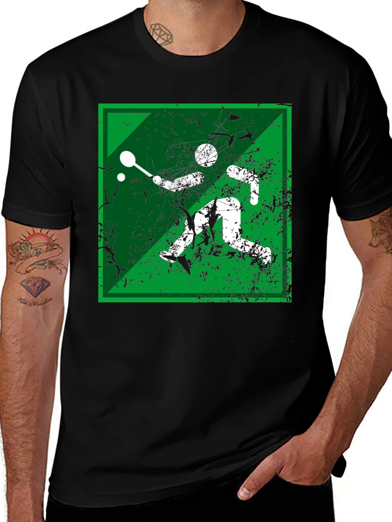 Squash Player Graphic Tee