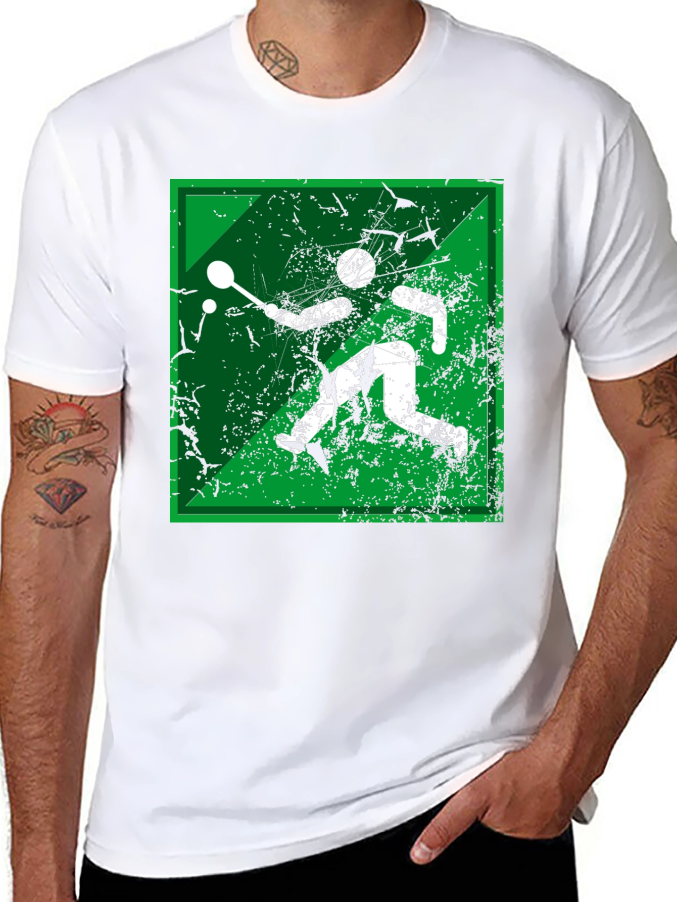 Squash Player Graphic Tee