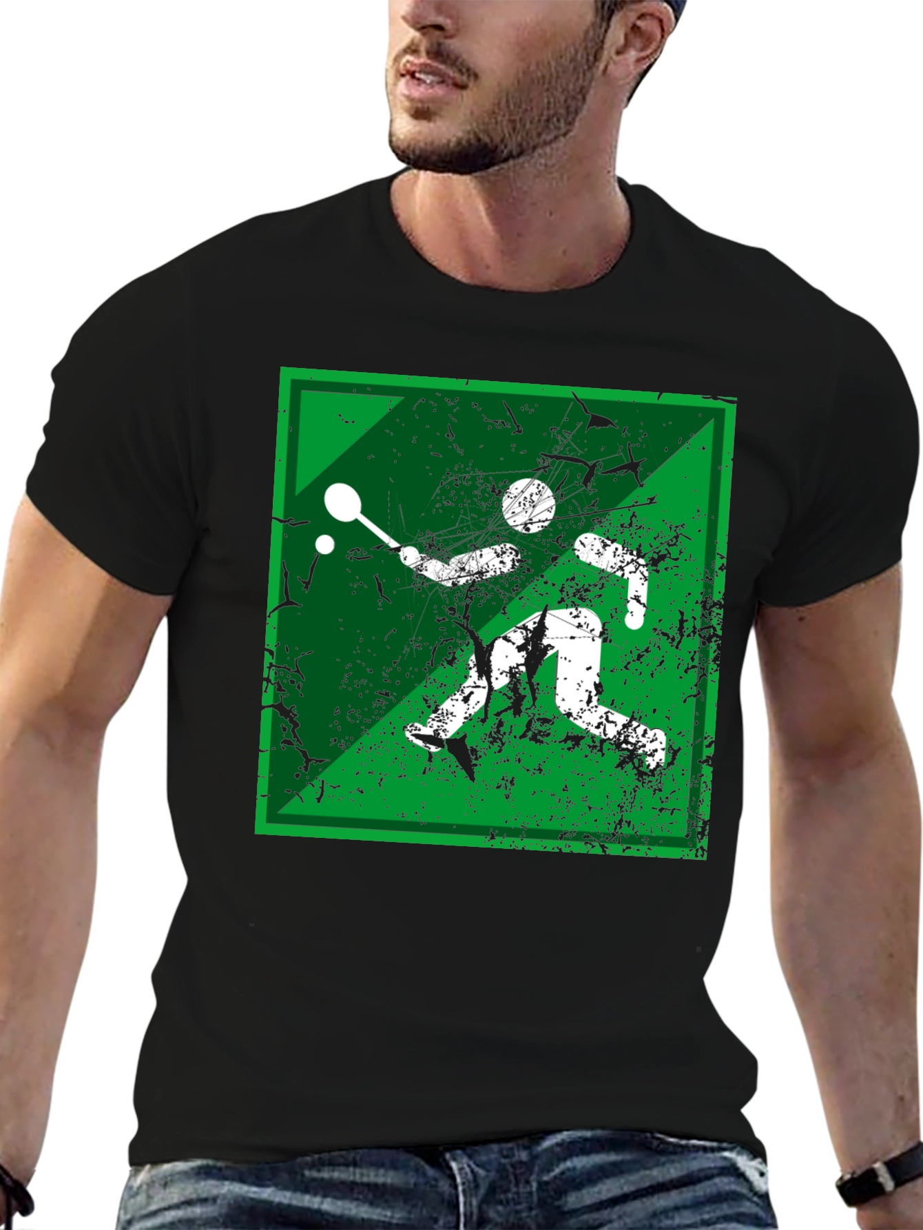 Squash Player Graphic Tee